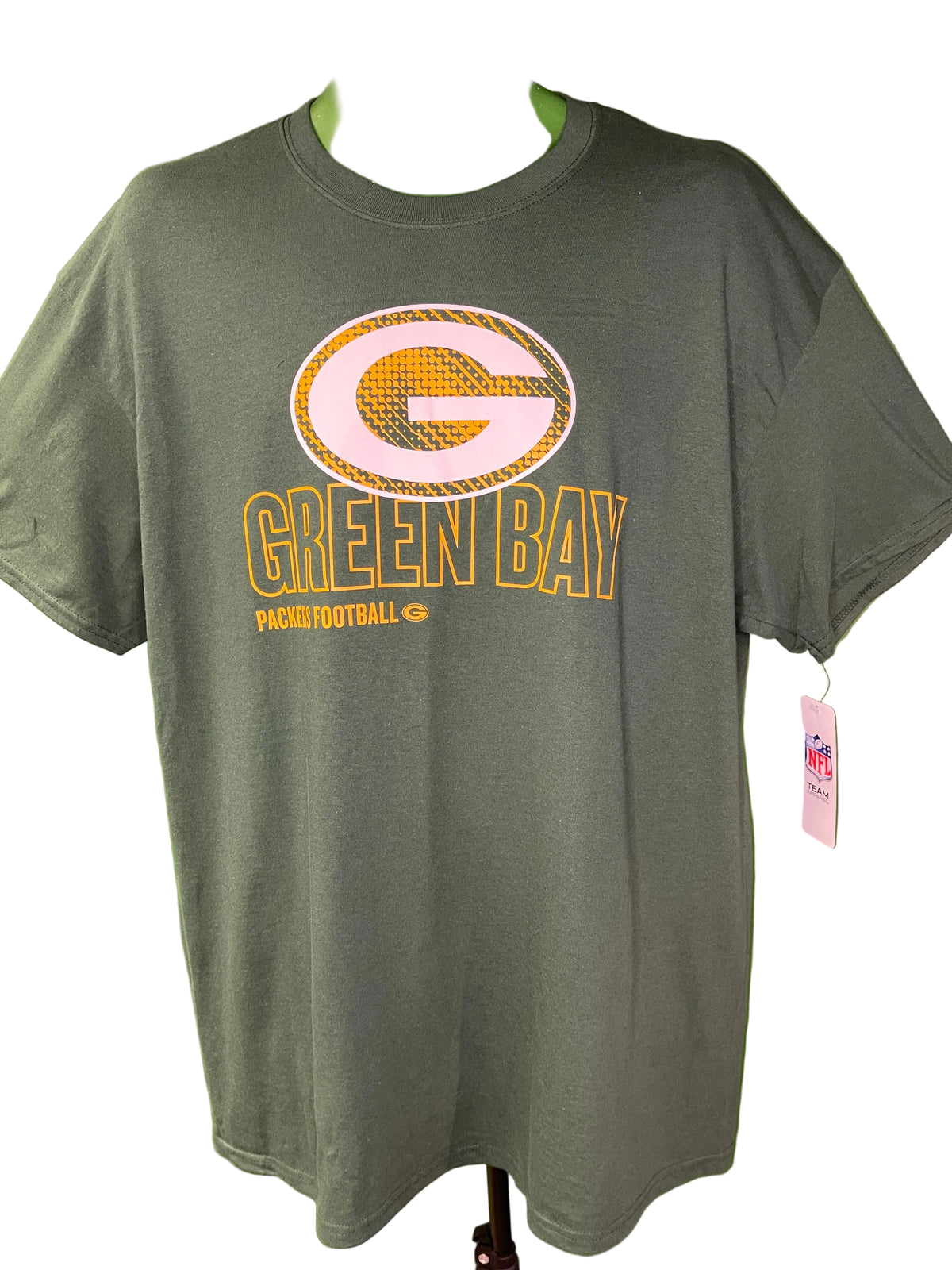 NFL Green Bay Packers Green Short Sleeve T-Shirt Men's Large NWT