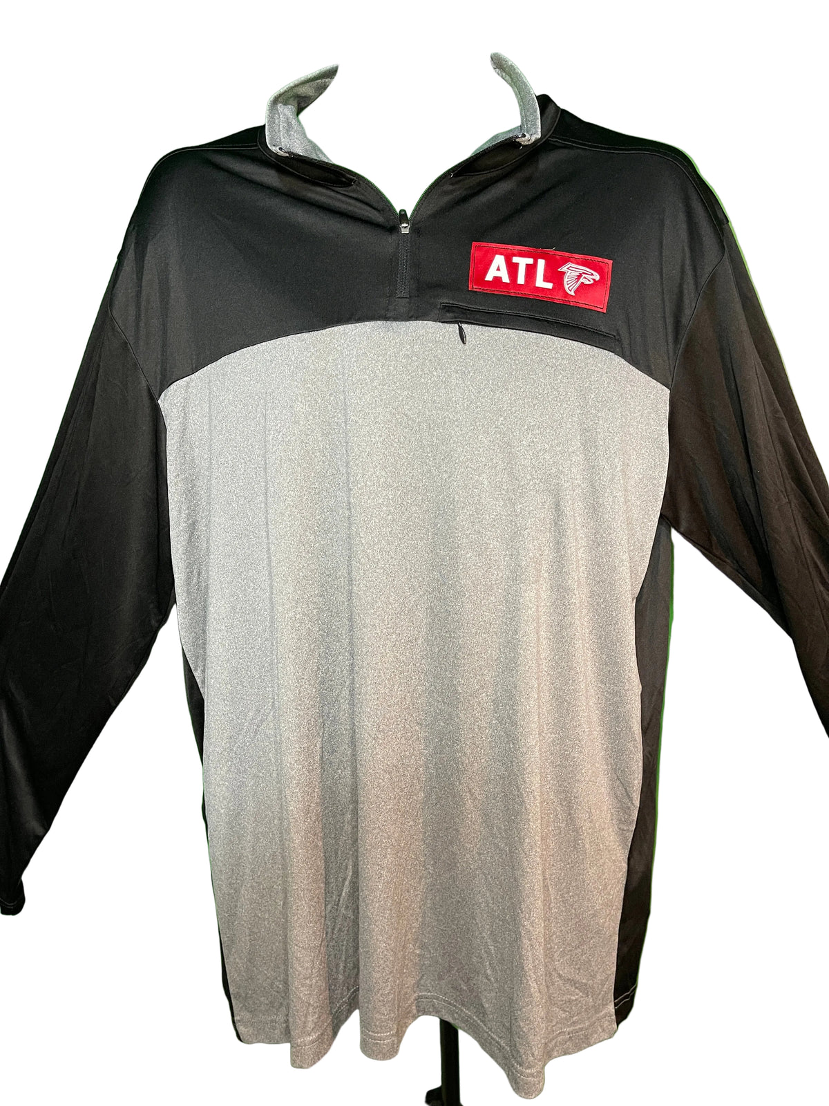 NFL Atlanta Falcons 1/4 Zip Lightweight Pullover Jacket Men's X-Large NWT