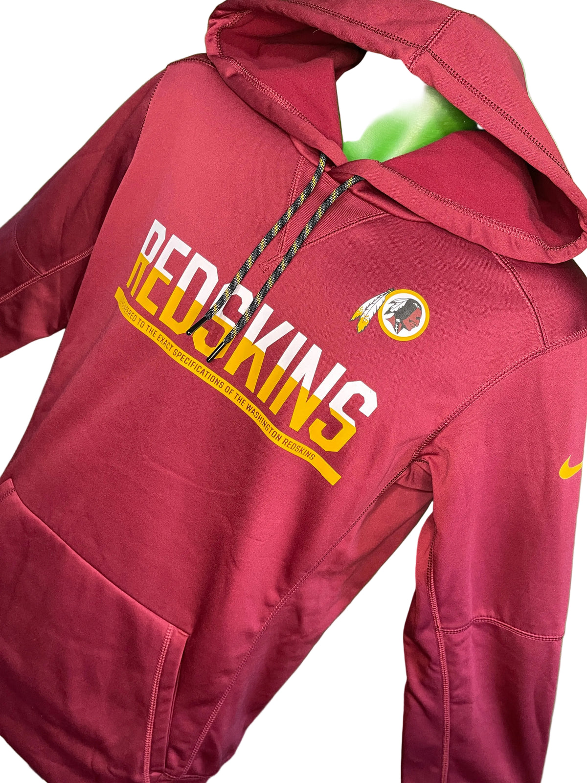 NFL Washington Redskins (Commanders) Red Athletic Hoodie Men's Small