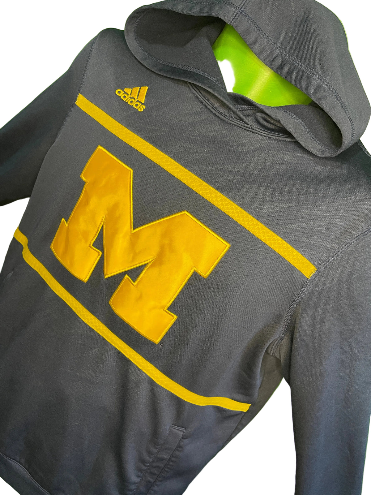 NCAA Michigan Wolverines Adidas Pullover Hoodie Top Men's Large