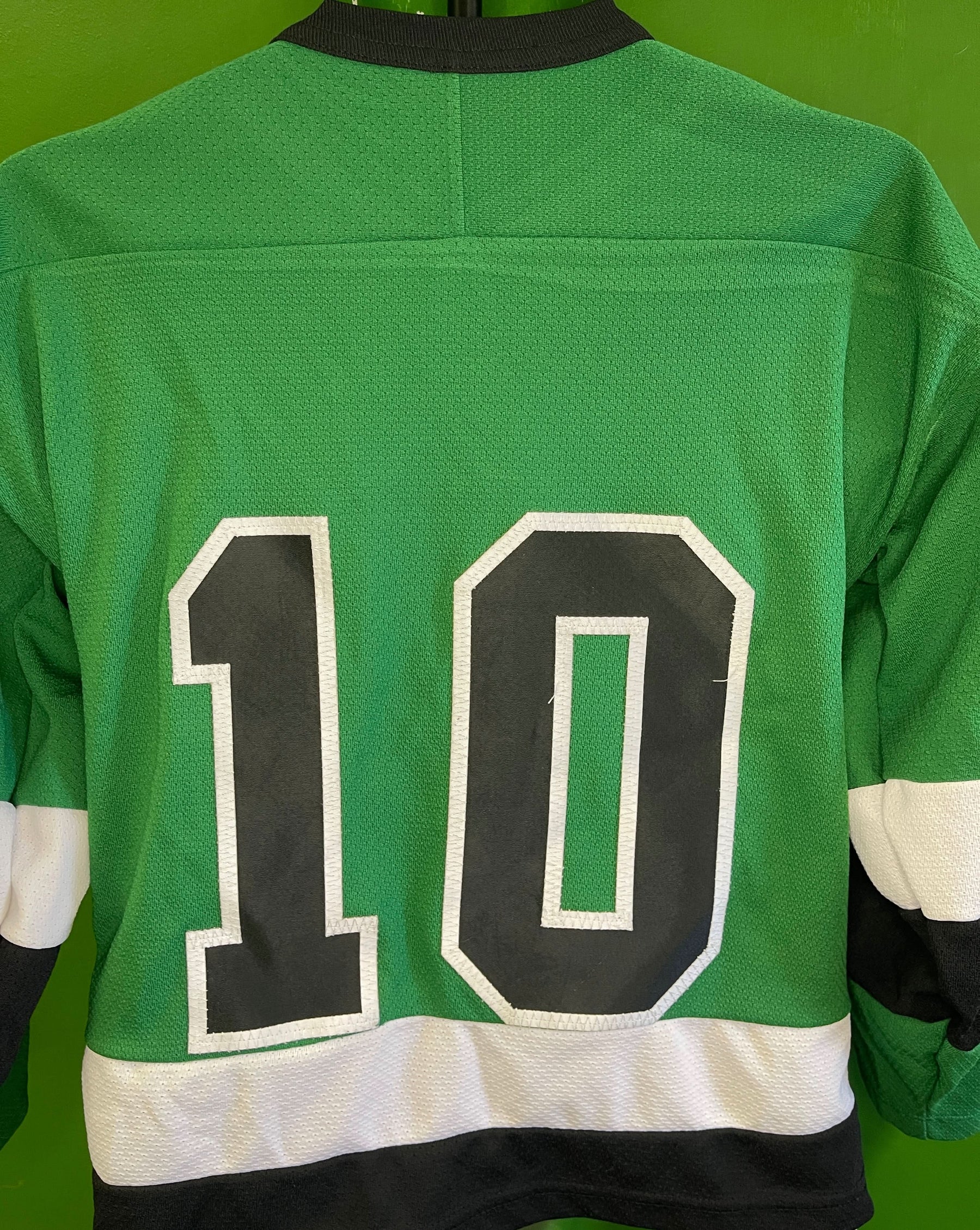 Green Bear Logo #10 L/S Hockey Jersey Youth X-Large