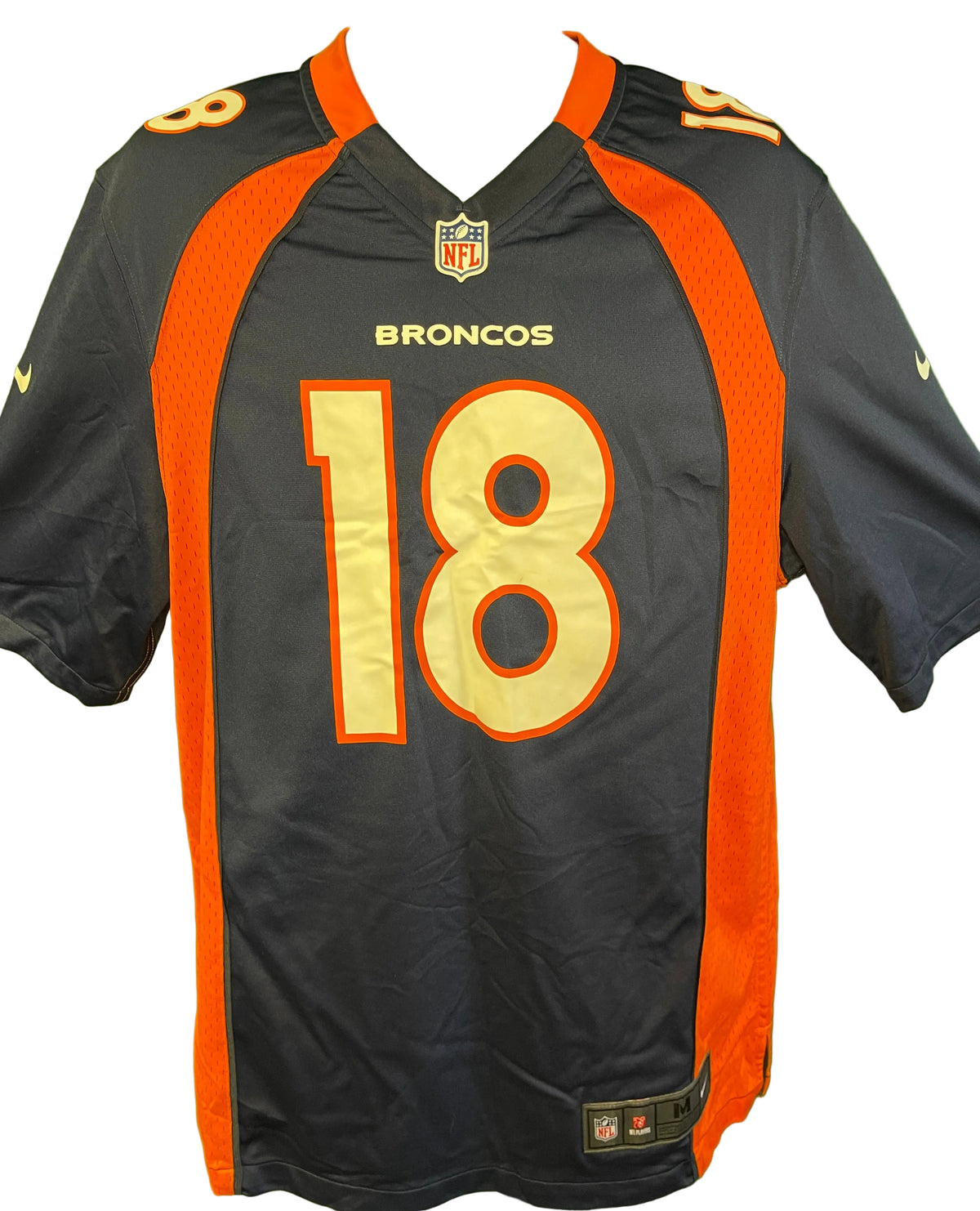 NFL Denver Broncos Peyton Manning #18 On Field Jersey Adult Medium