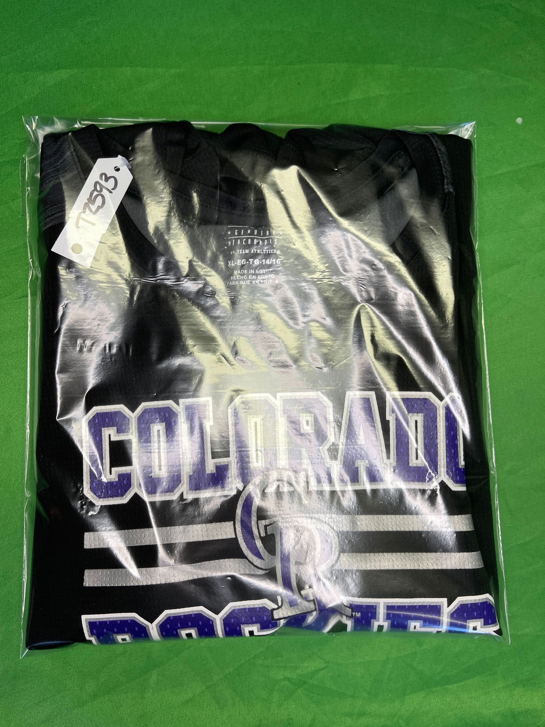 MLB Colorado Rockies Team Athletics Girls' Wicking T-Shirt Youth X-Large 14-16