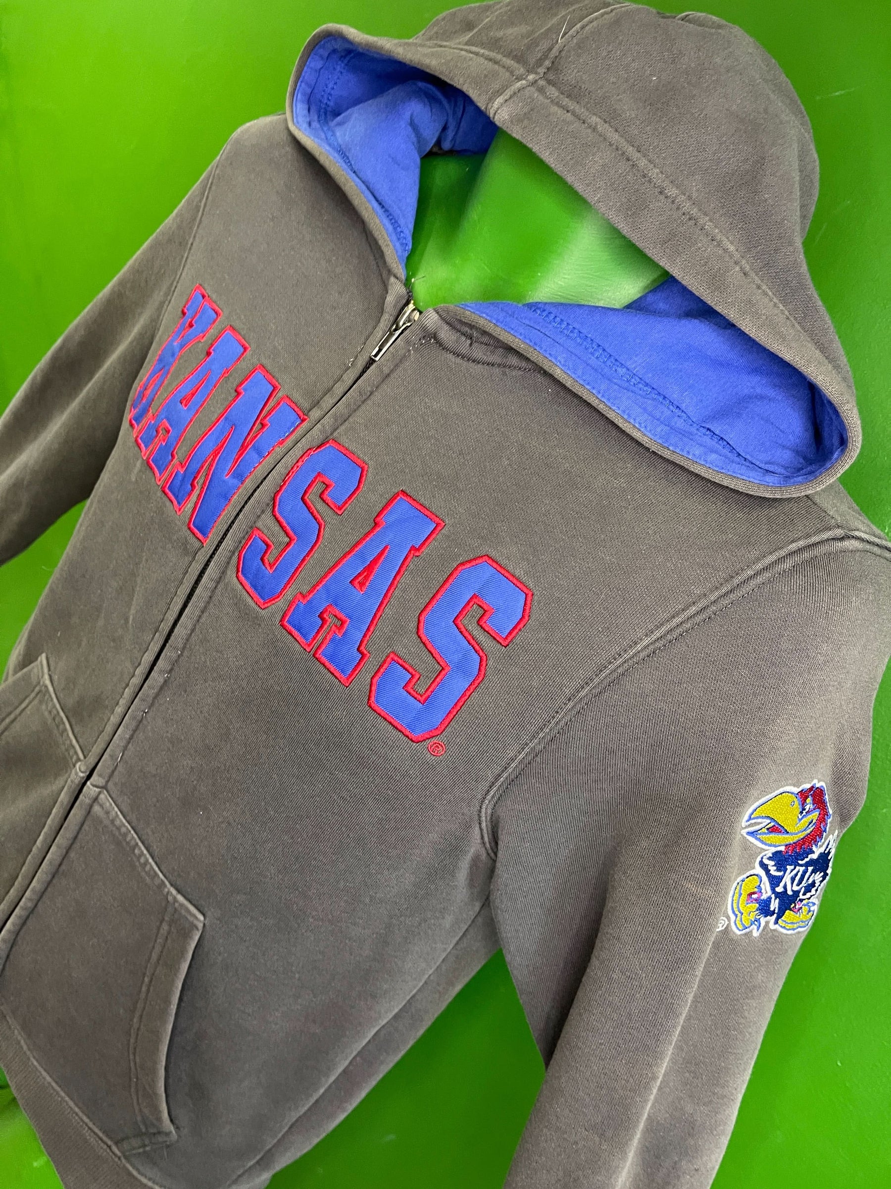 NCAA Kansas Jayhawks Colosseum Full-Zip Hoodie Youth Small/Medium 8-10