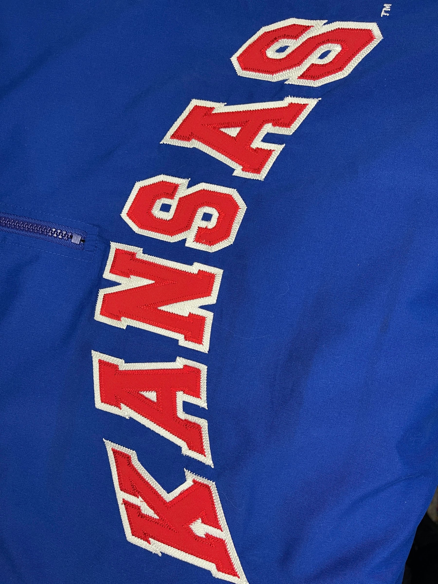 NCAA Kansas Jayhawks Starter Vintage 1/4-Zip S/S Pullover Men's X-Large
