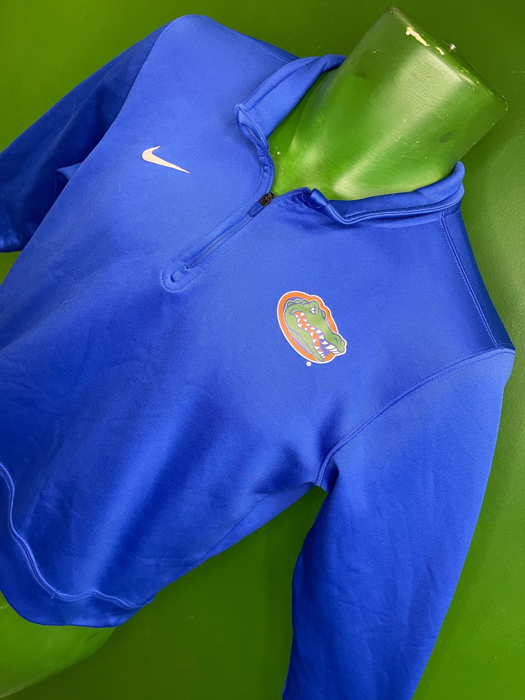 NCAA Florida Gators Dri-Fit Blue 1/4-Zip Pullover Youth Medium