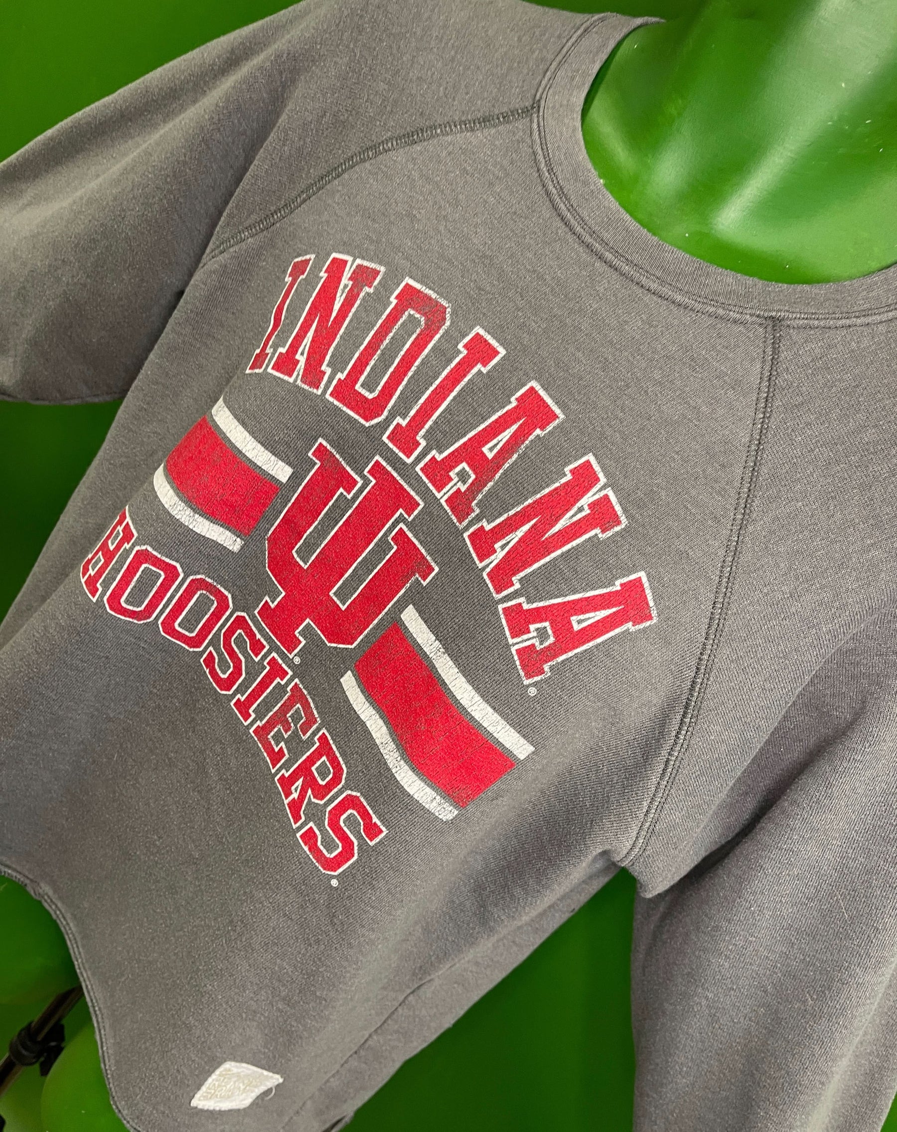 NCAA Indiana Hoosiers Distressed Style Pullover Top Women's Medium