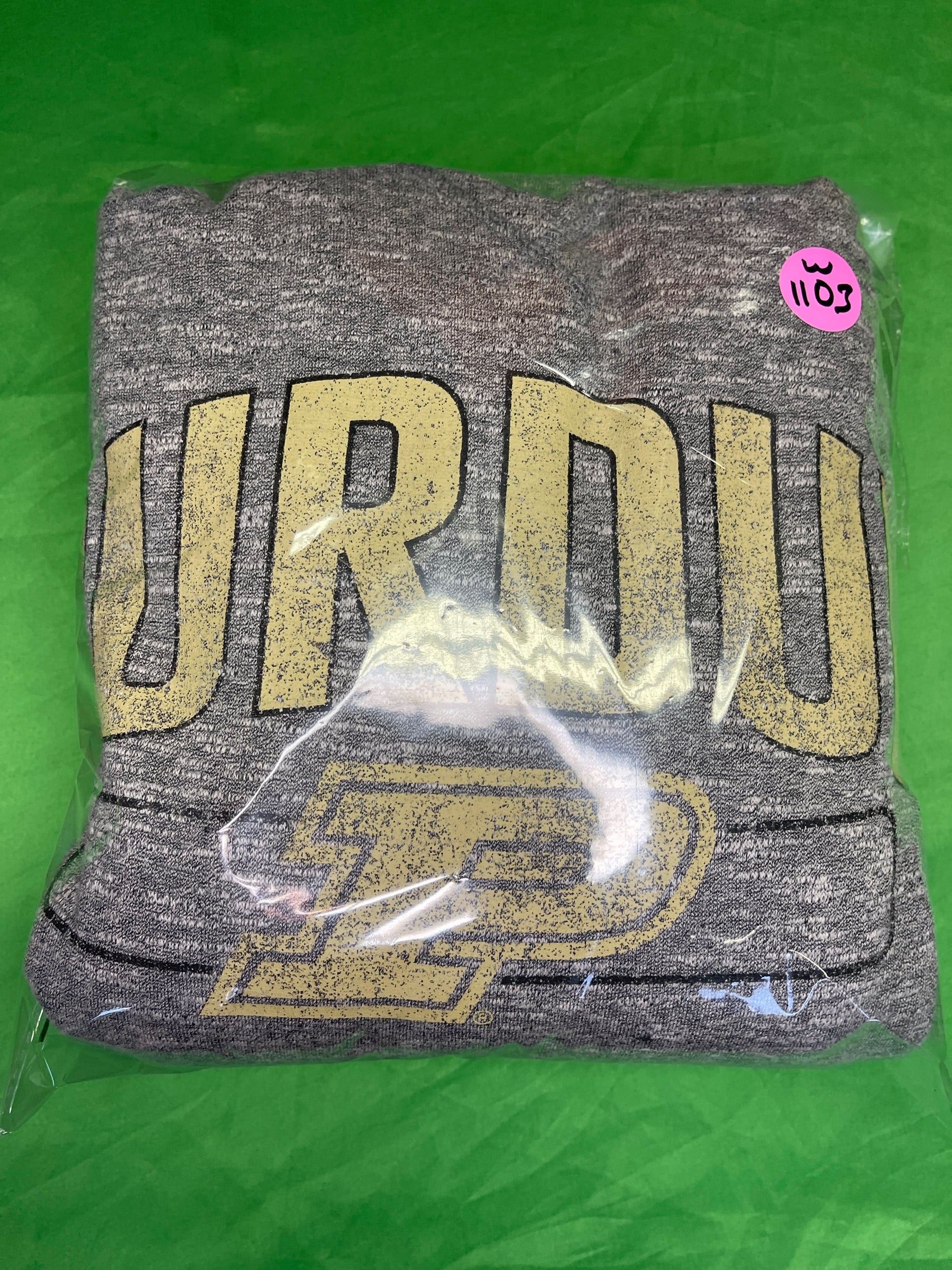 NCAA Purdue Boilermakers Grey Space Dye Pullover Hoodie Men's 3X-Large