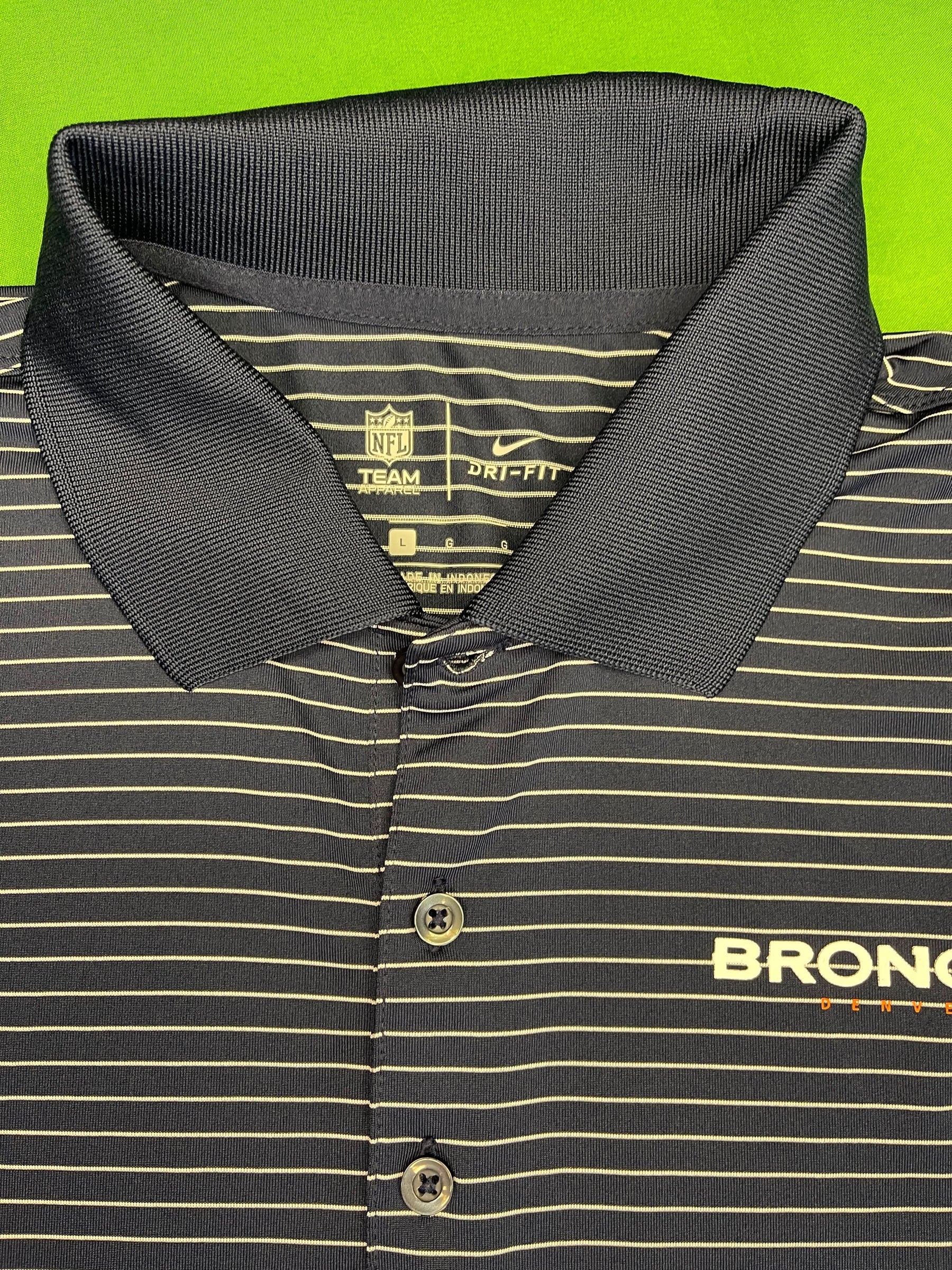 NCAA Colorado Buffaloes Striped Dri-Fit Polo Golf Shirt Men's Large