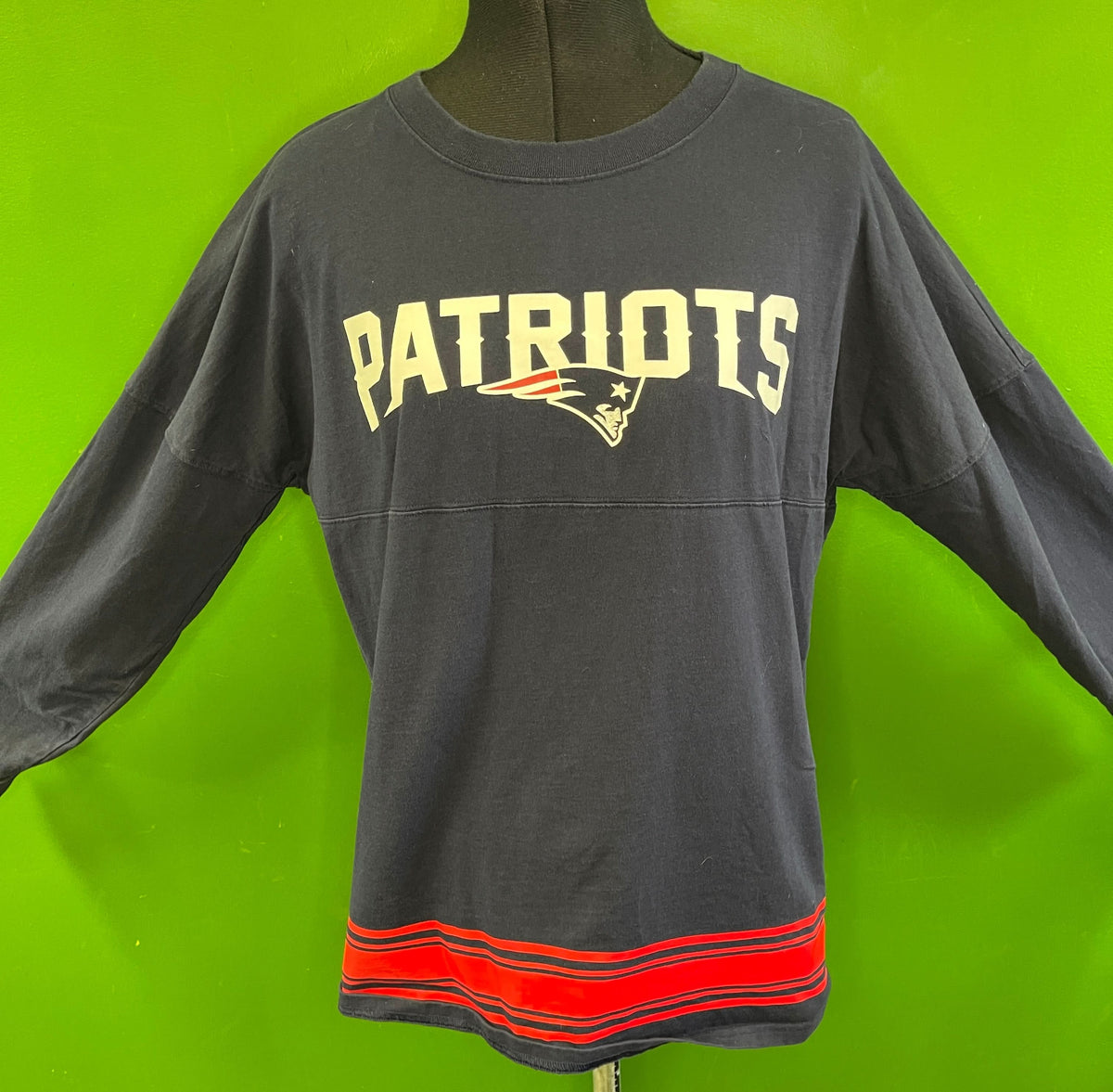 NFL New England Patriots Victoria's Secret PINK L/S T-Shirt Women's Small