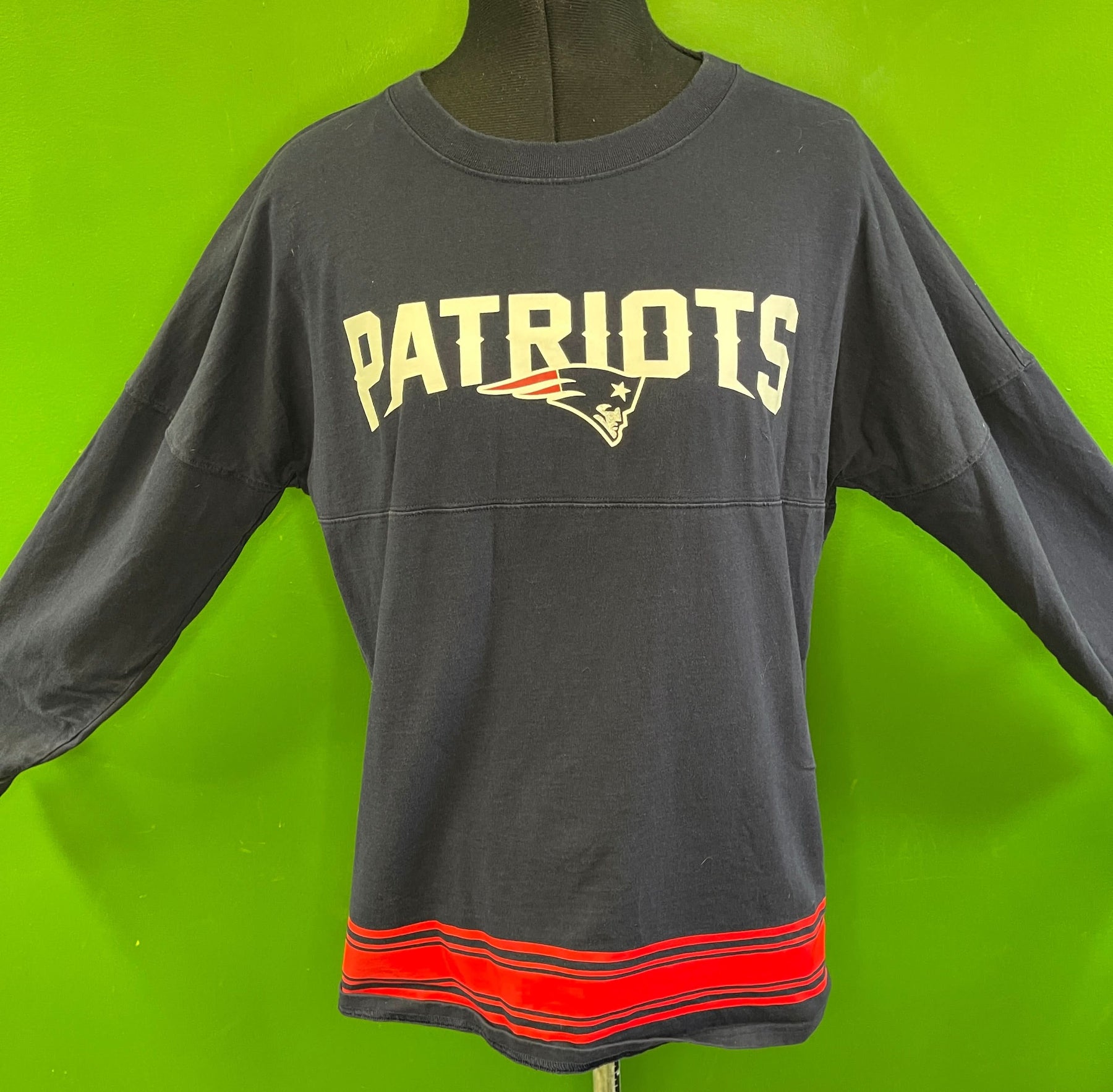 NFL New England Patriots Victoria's Secret PINK L/S T-Shirt Women's Small
