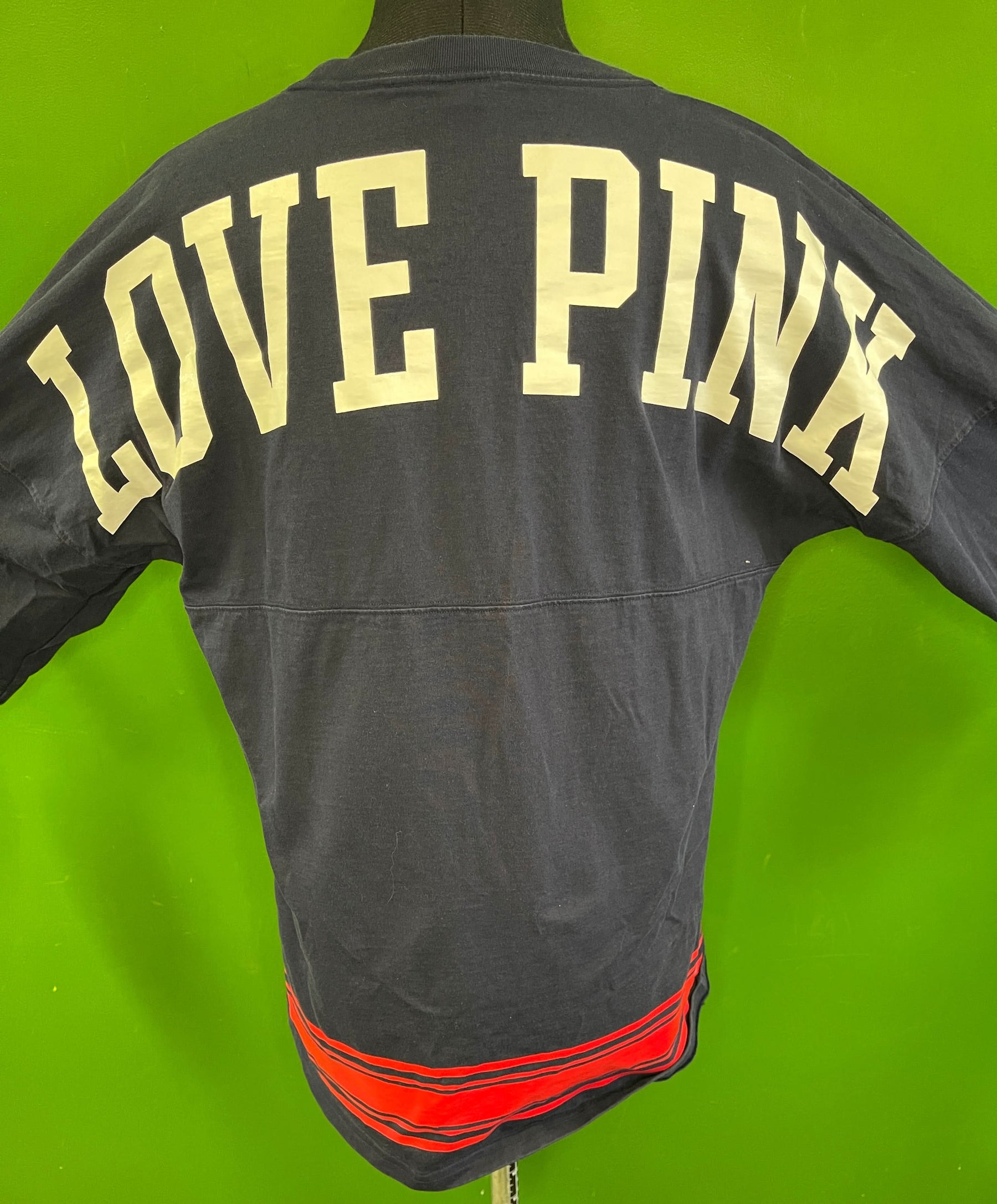 NFL New England Patriots Victoria's Secret PINK L/S T-Shirt Women's Small