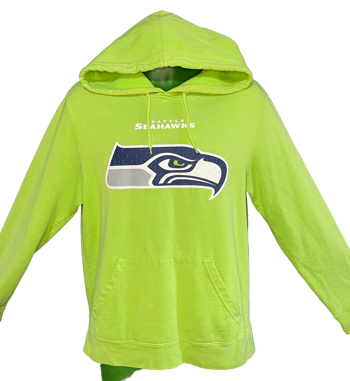 NFL Seattle Seahawks Bright Green Hoodie Men's Medium
