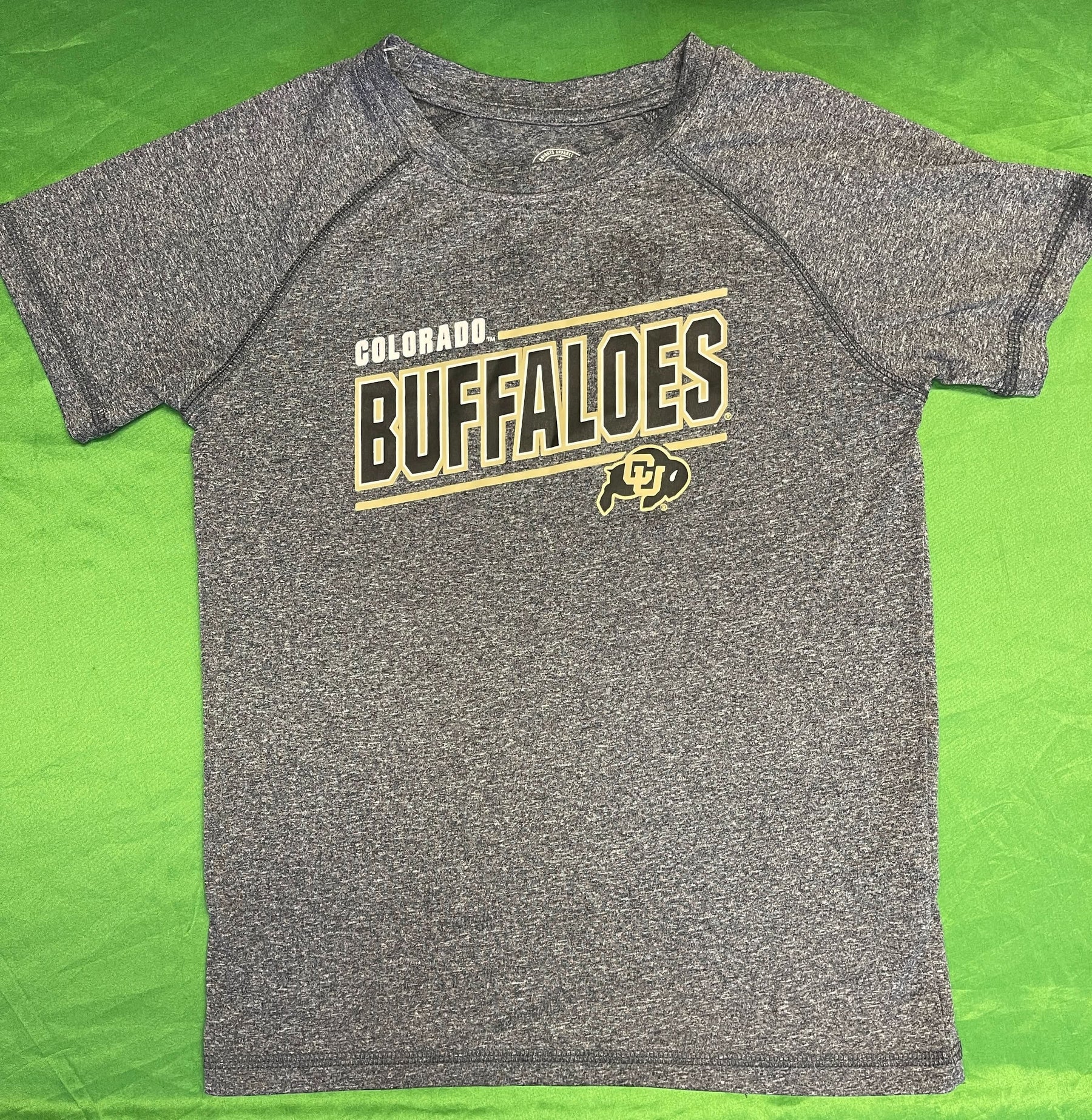 NCAA Colorado Buffaloes Rivalry Threads Heathered Grey T-Shirt Youth Small 6-7
