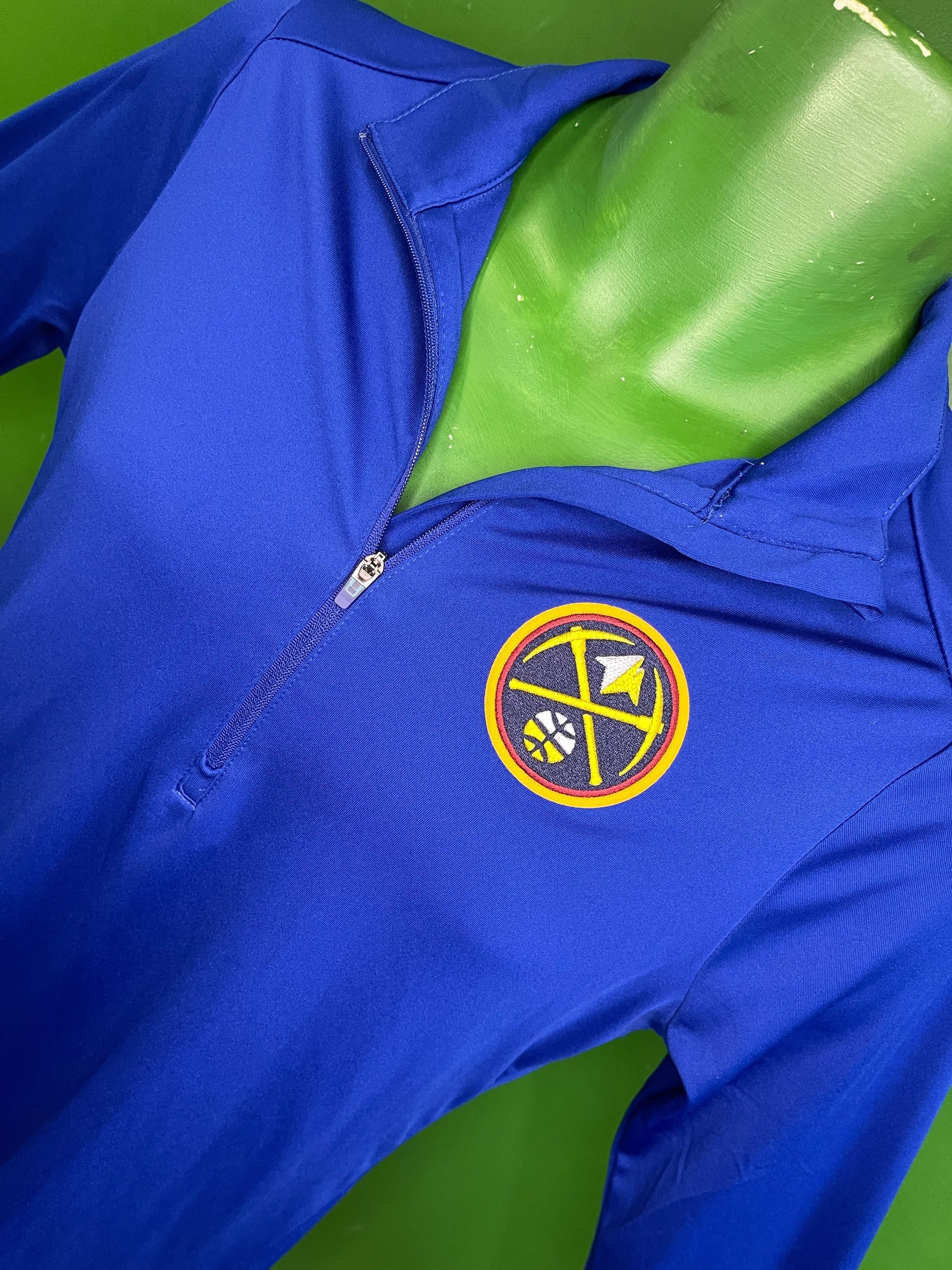 NBA Denver Nuggets Antigua Wicking L/S 1/4 Zip Top Women's Medium