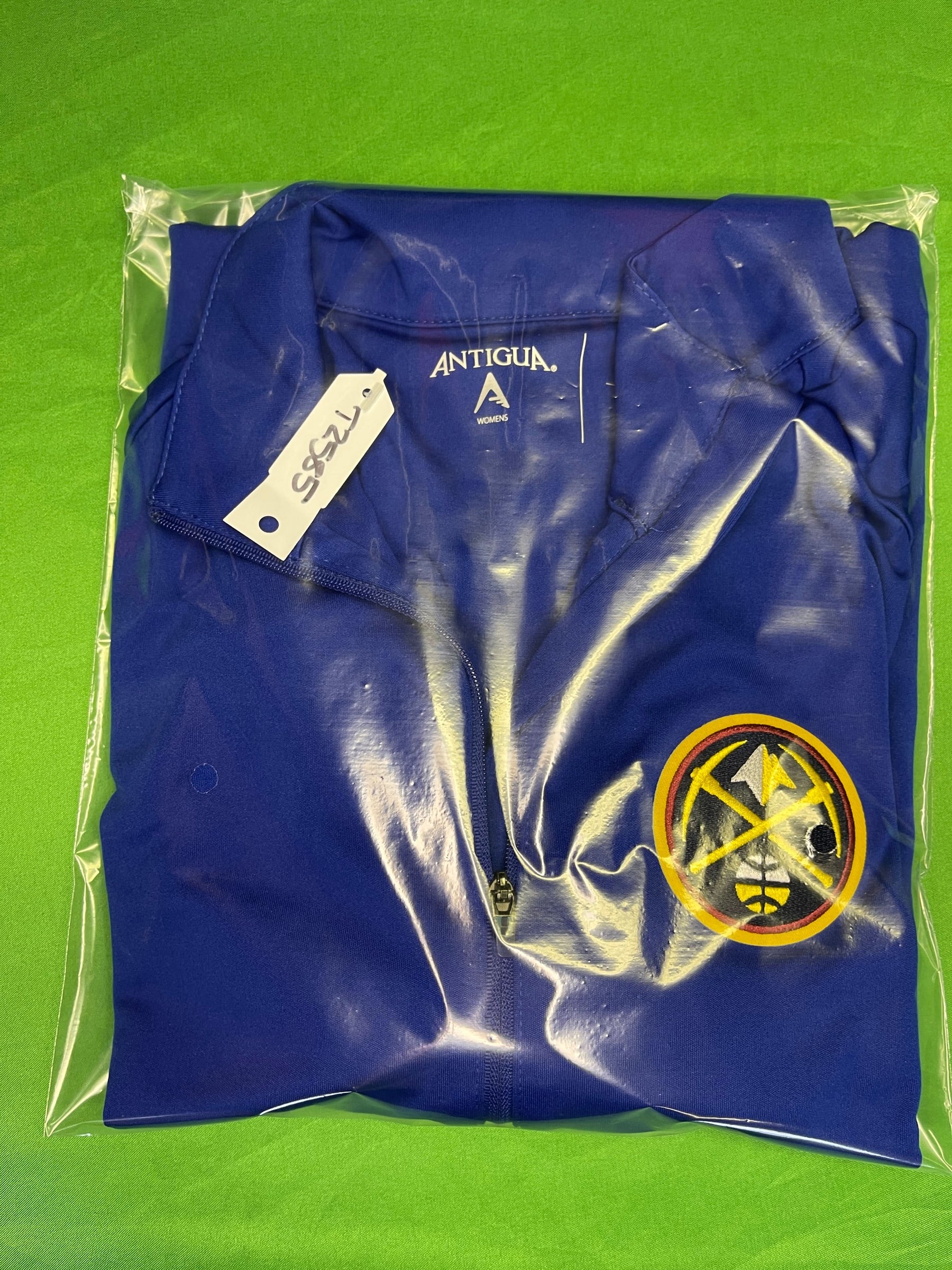 NBA Denver Nuggets Antigua Wicking L/S 1/4 Zip Top Women's Medium