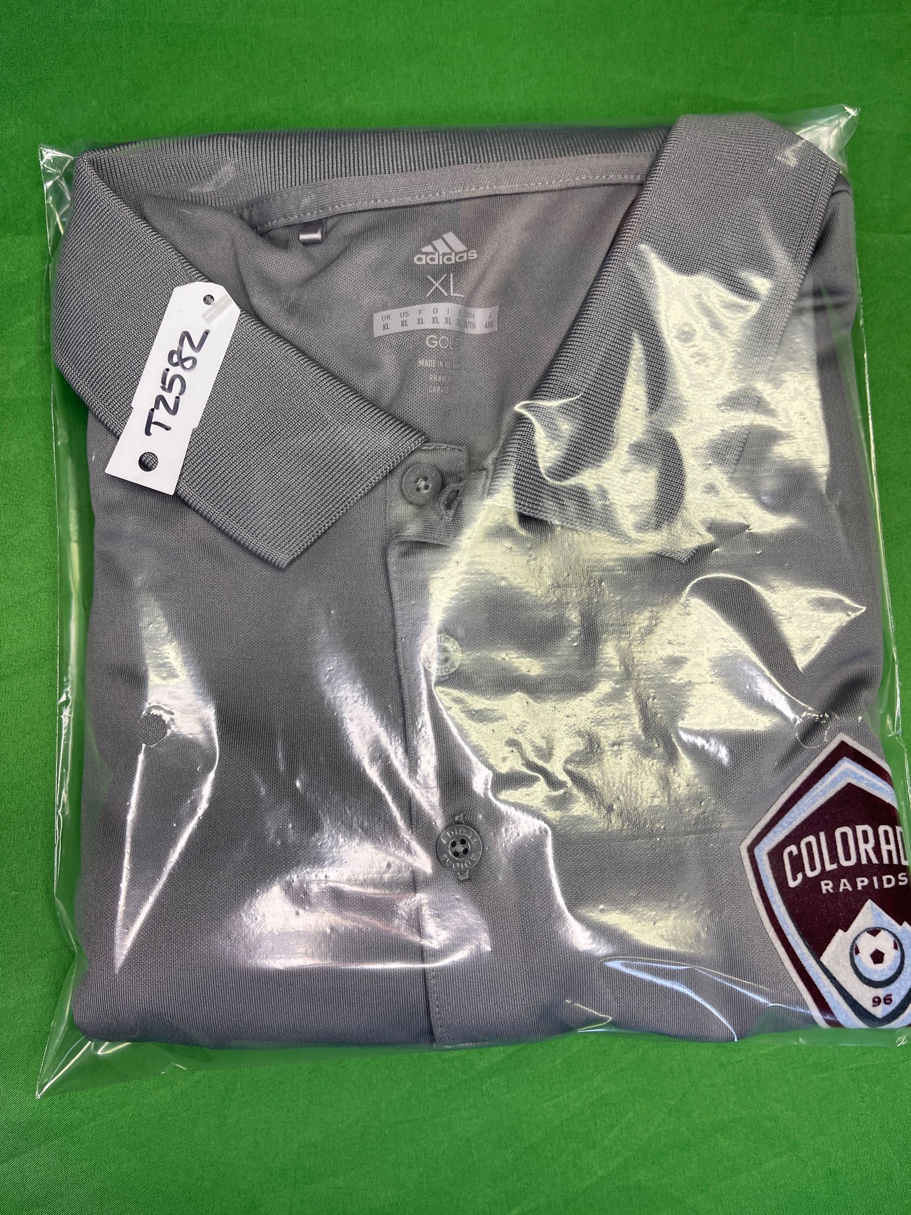 MLS Colorado Rapids Grey Polo Golf Shirt Men's X-Large
