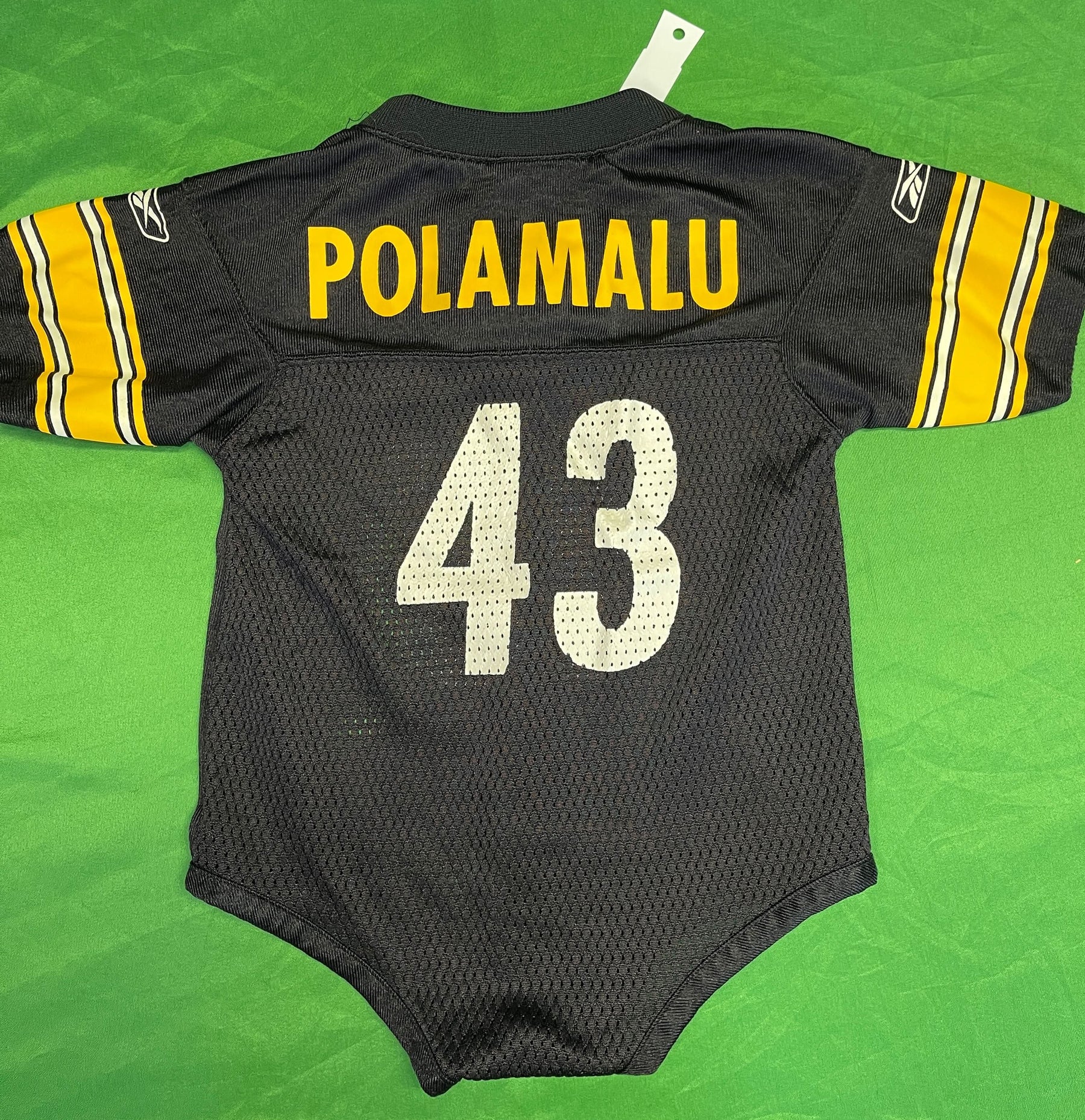 NFL Pittsburgh Steelers Polamalu #43 Jersey-Style Bodysuit/Vest 12 Months