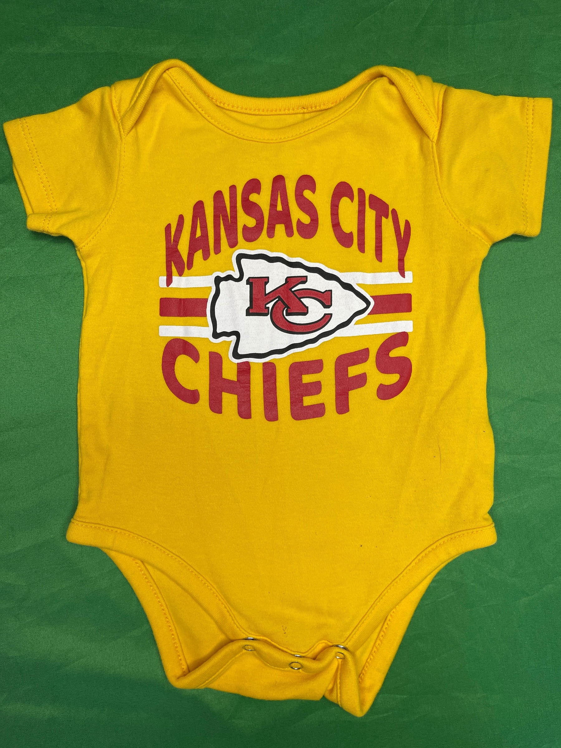 NFL Kansas City Chiefs 100% Cotton Bodysuit/Vest Infant Baby 3-6 Months