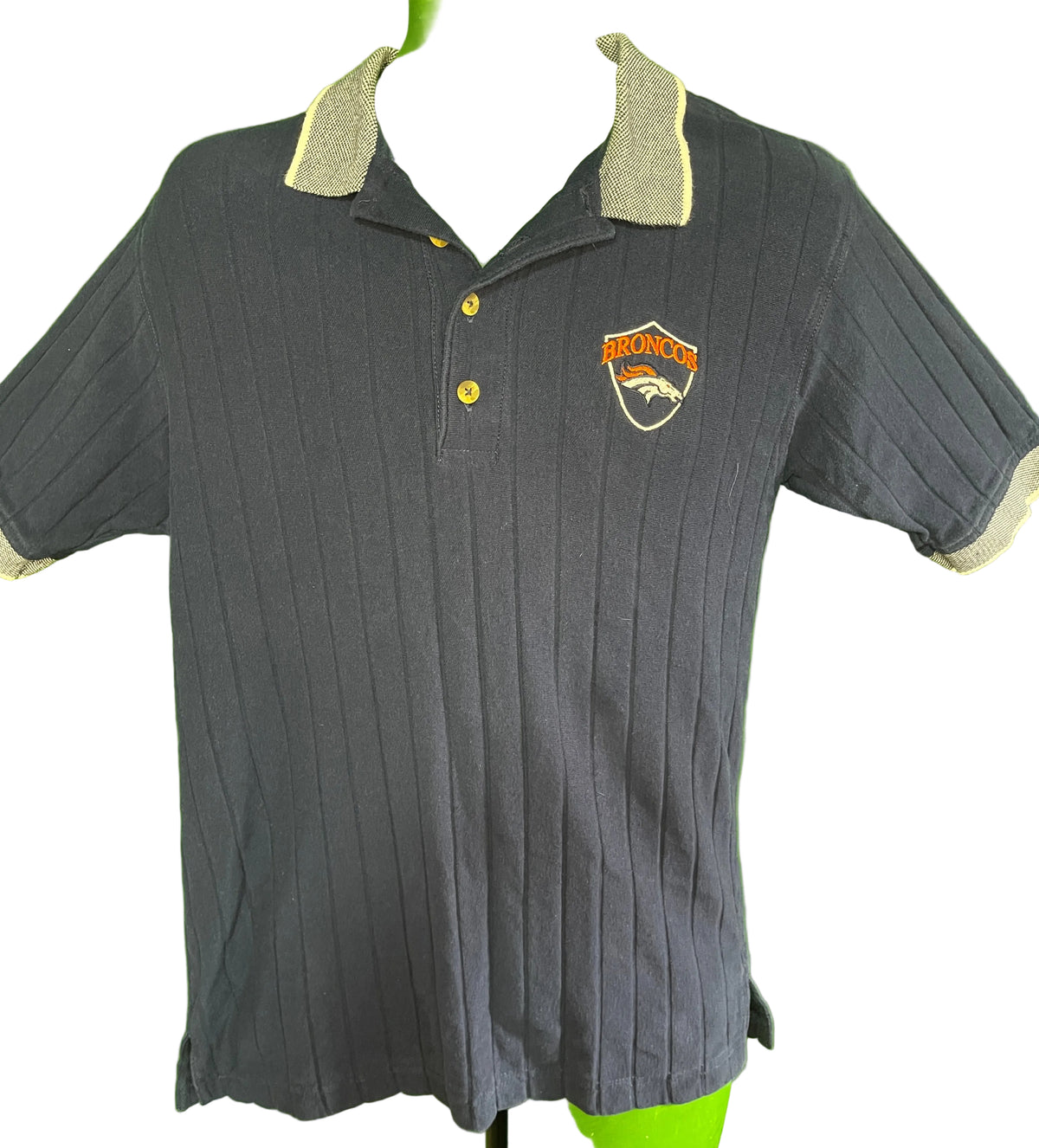 NFL Denver Broncos Lee Sport 100% Cotton Polo T-Shirt Men's Medium