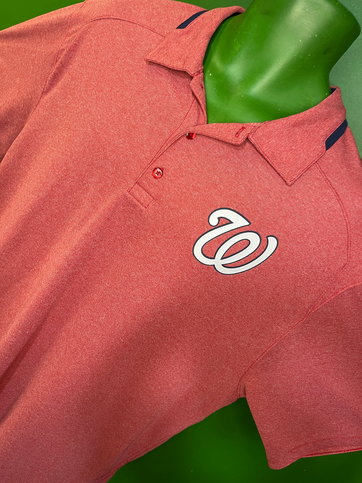 MLB Washington Nationals Dri-Fit Golf Polo Shirt Men's X-Large