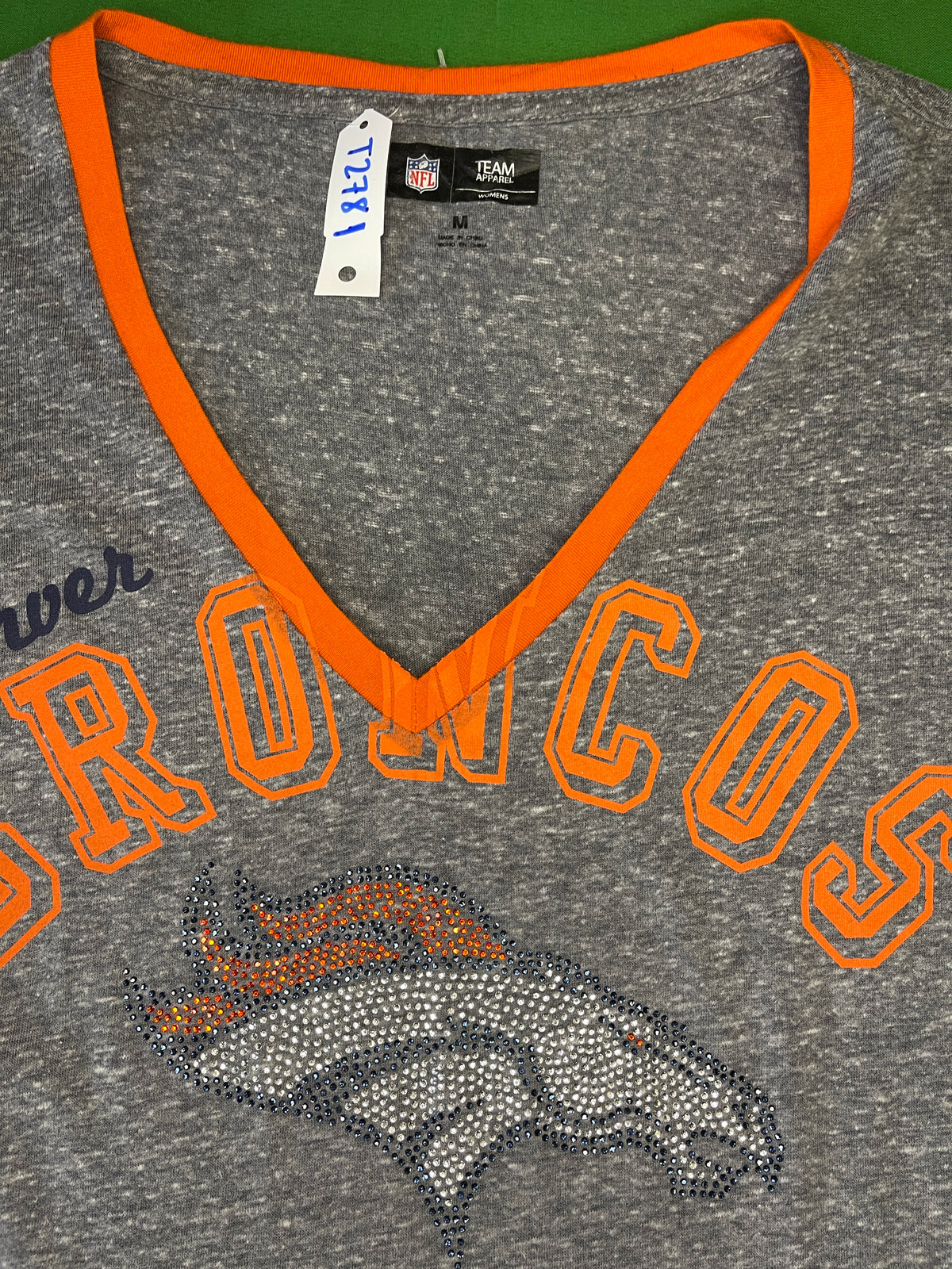 NFL Denver Broncos Heathered Grey T-Shirt Women's Medium