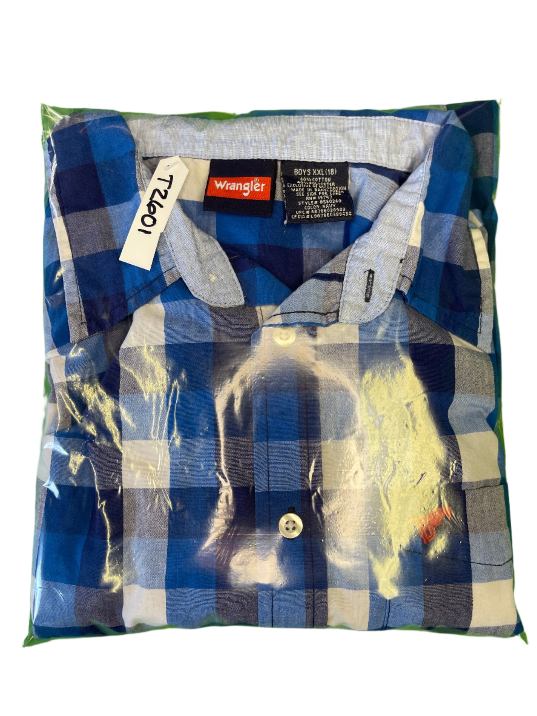 Wrangler Western Buffalo Plaid L/S Shirt Youth 2X-Large 18