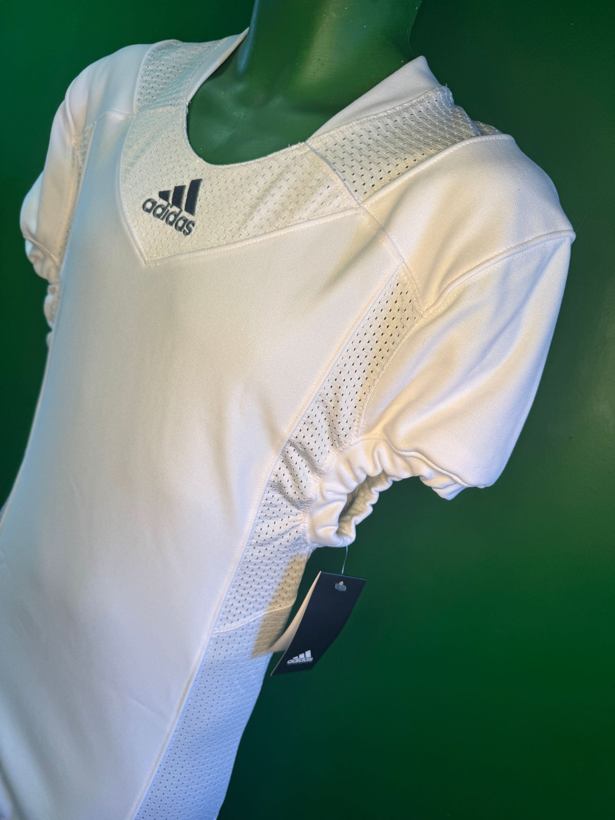 American Football Adidas White Techfit Hyped Jersey Brand New Men's X-Large NWT