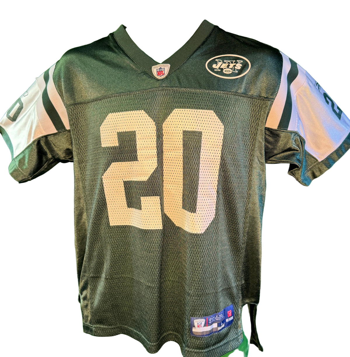 NFL New York Jets Thomas Jones #20 Reebok Jersey Youth Large 14-16