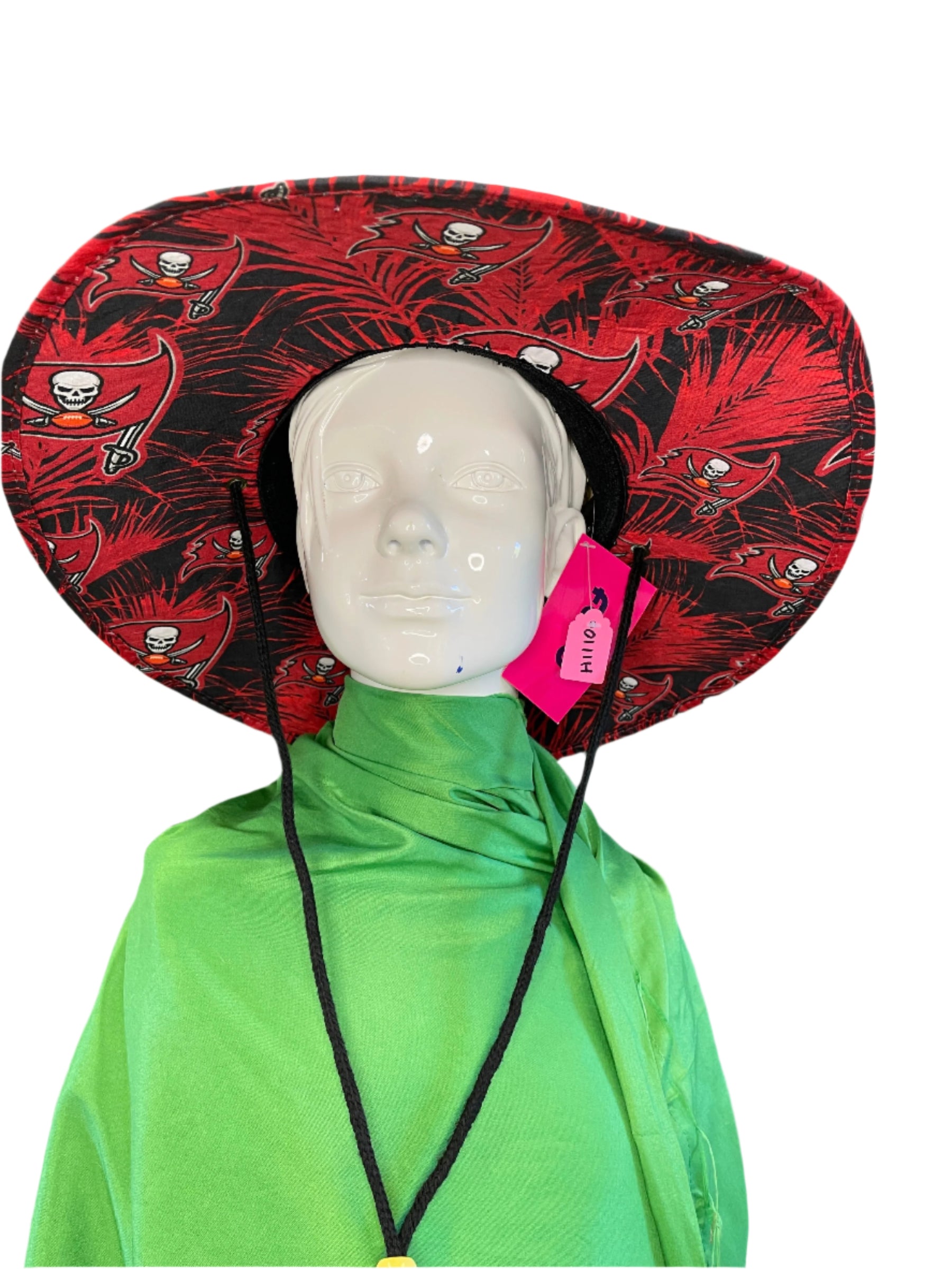 NFL Tampa Bay Buccaneers FOCO Wide Floral Straw Hat NWT