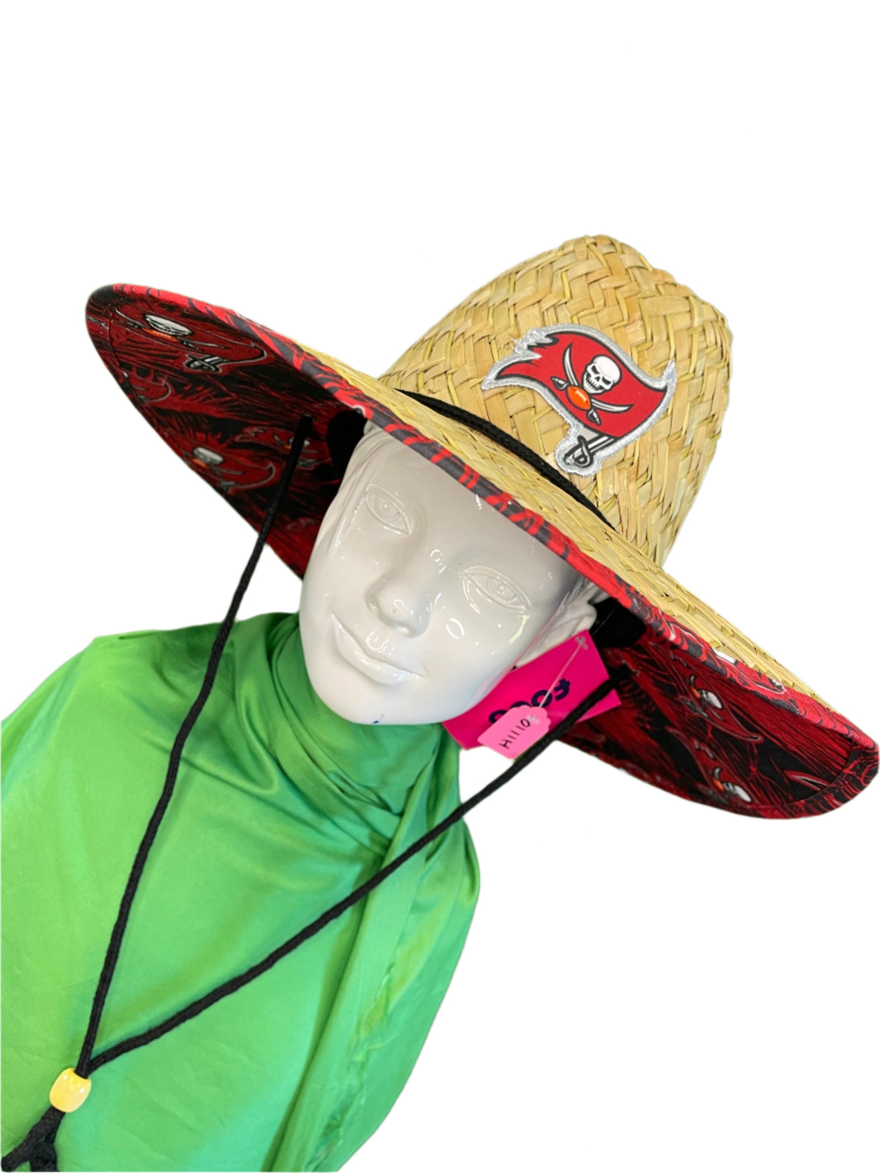 NFL Tampa Bay Buccaneers FOCO Wide Floral Straw Hat NWT
