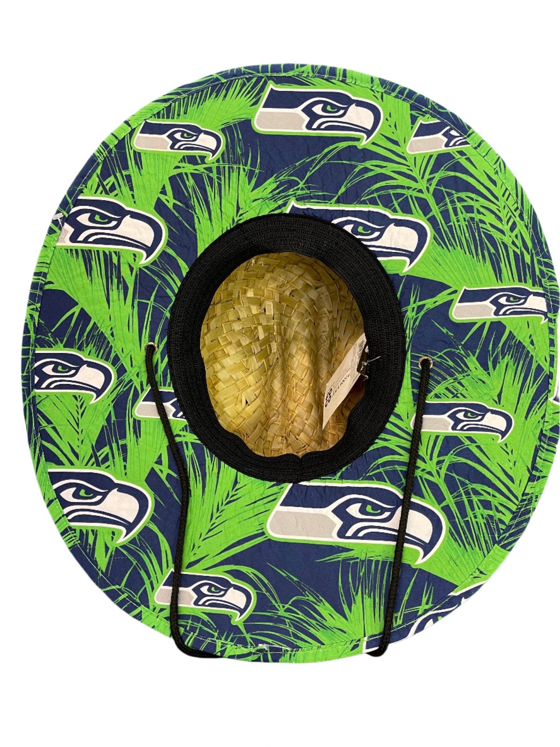 NFL Seattle Seahawks FOCO Wide Floral Straw Hat NWT