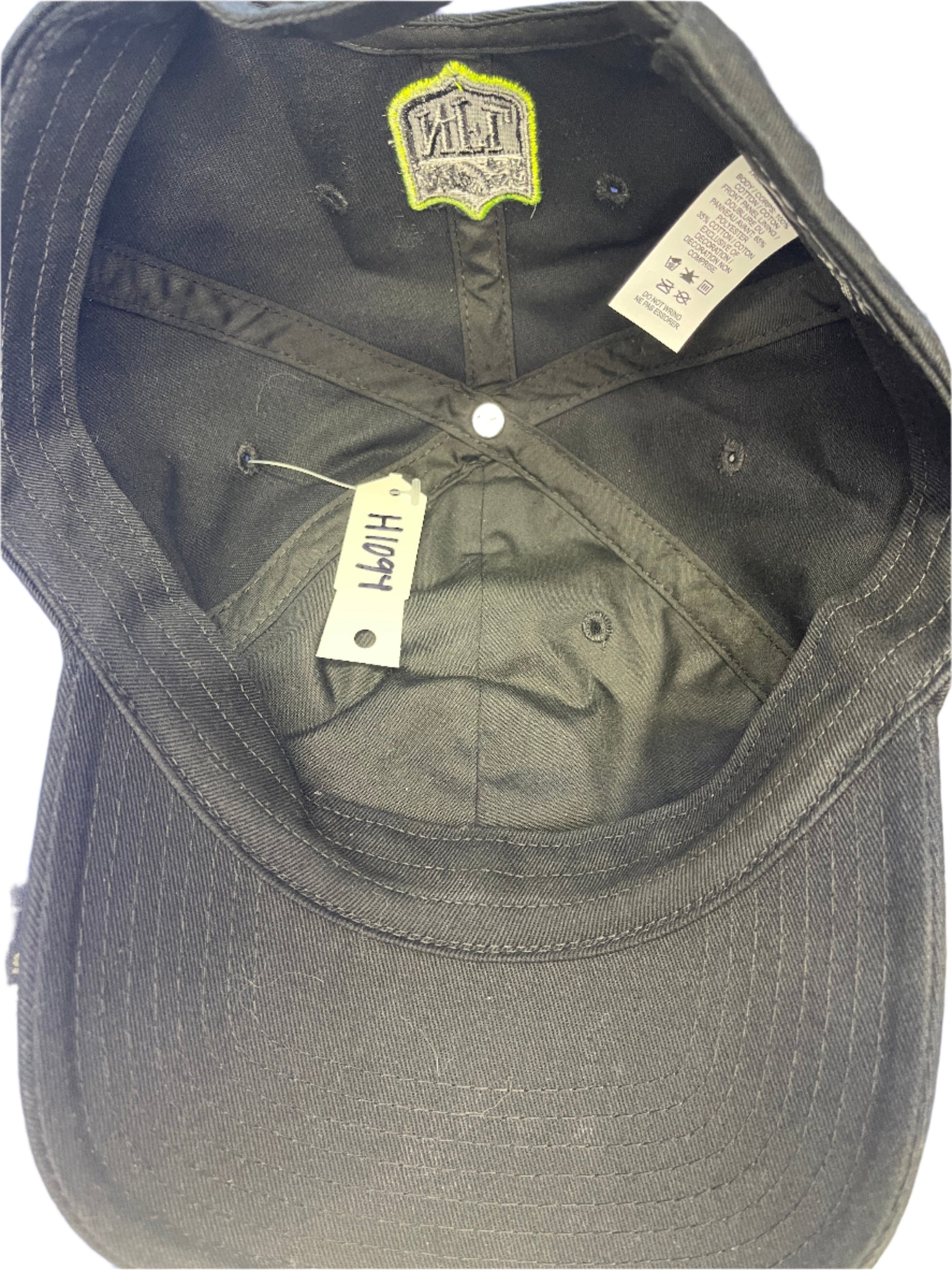 NFL Green Bay Packers Black w/Neon 100% Cotton Strapback Cap/Hat Adult OSFA