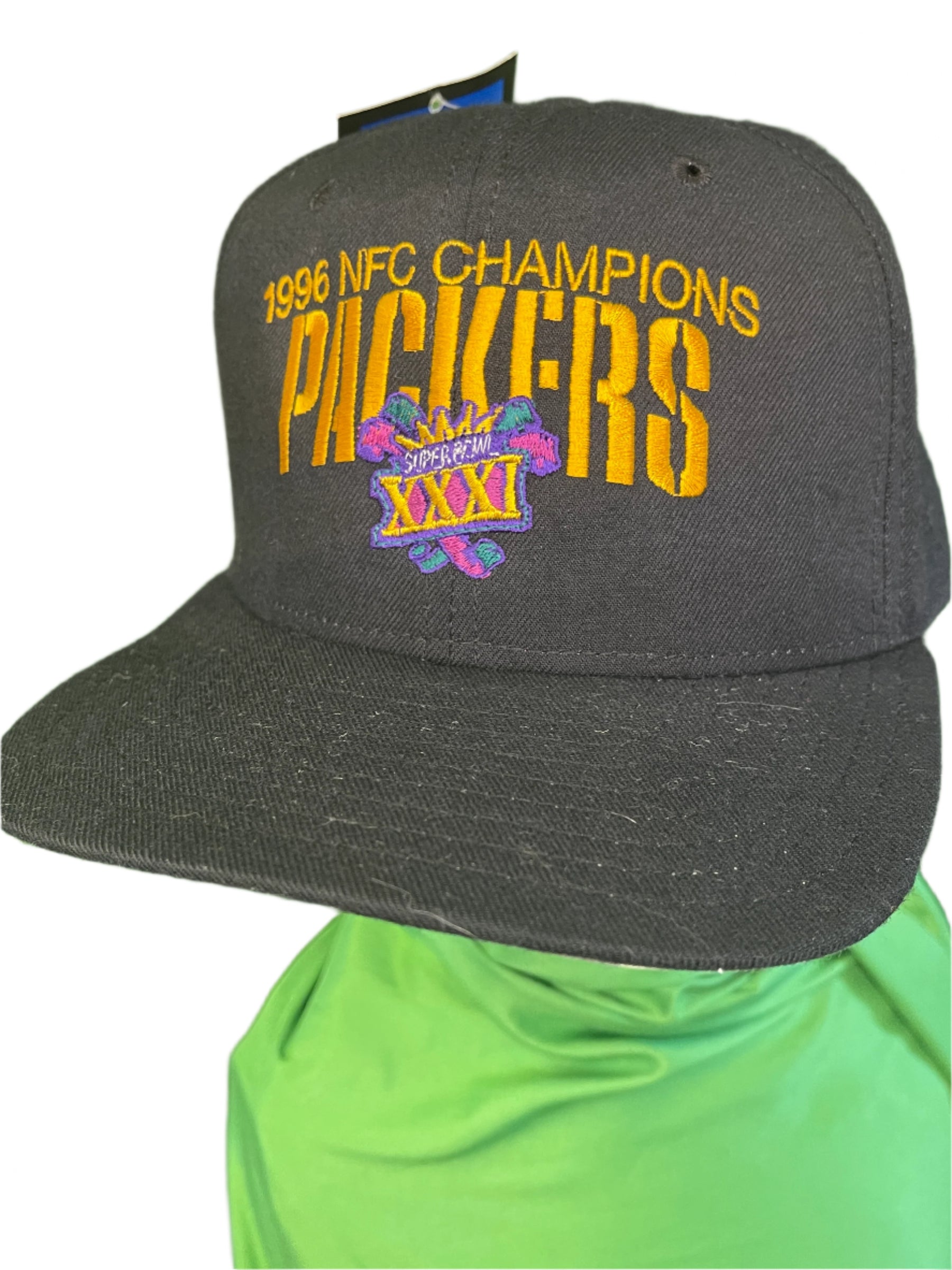 NFL Green Bay Packers VTG New Era 1996 NFC Champions Snapback Cap/Hat M/L NWT