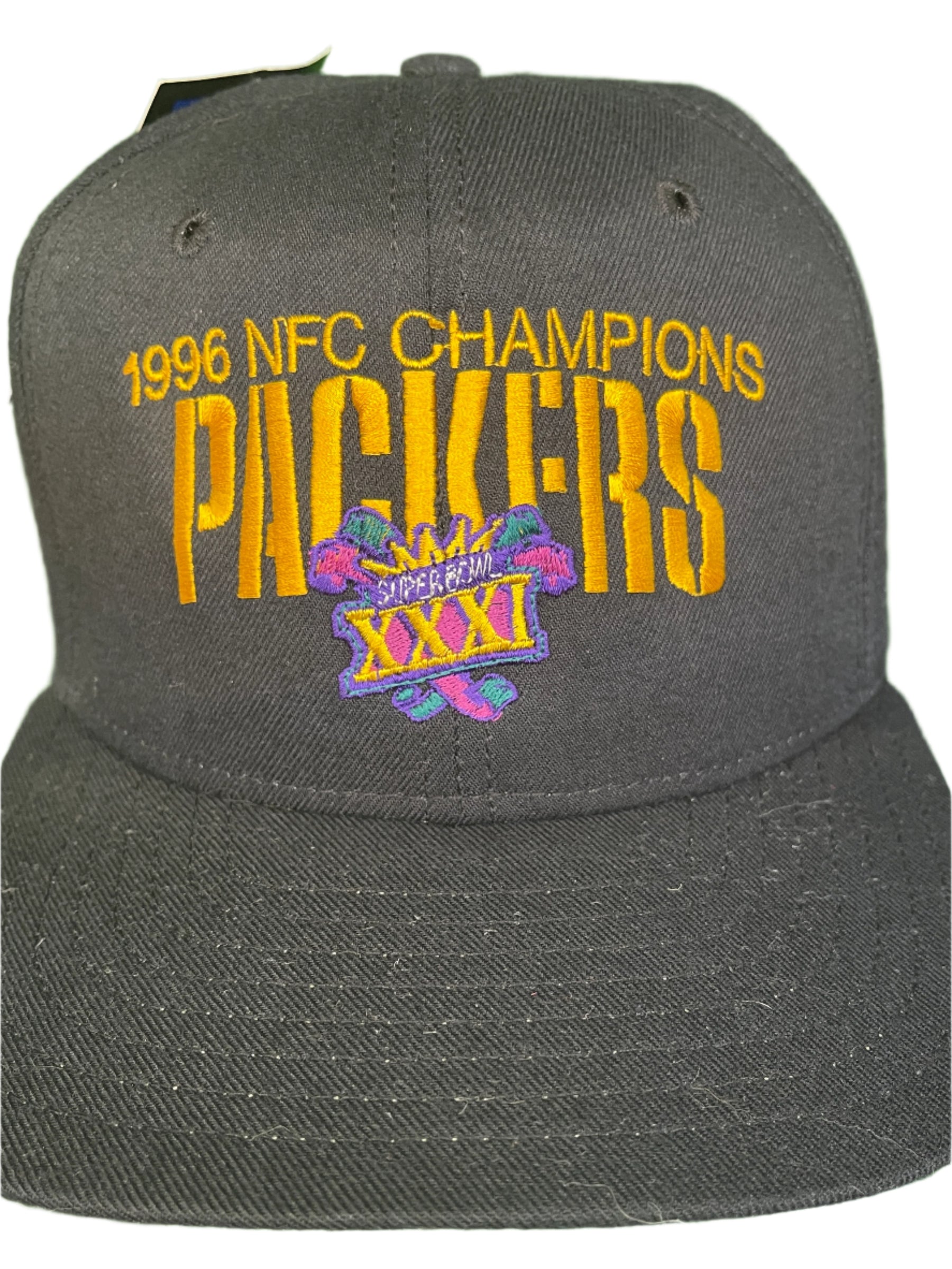 NFL Green Bay Packers VTG New Era 1996 NFC Champions Snapback Cap/Hat M/L NWT
