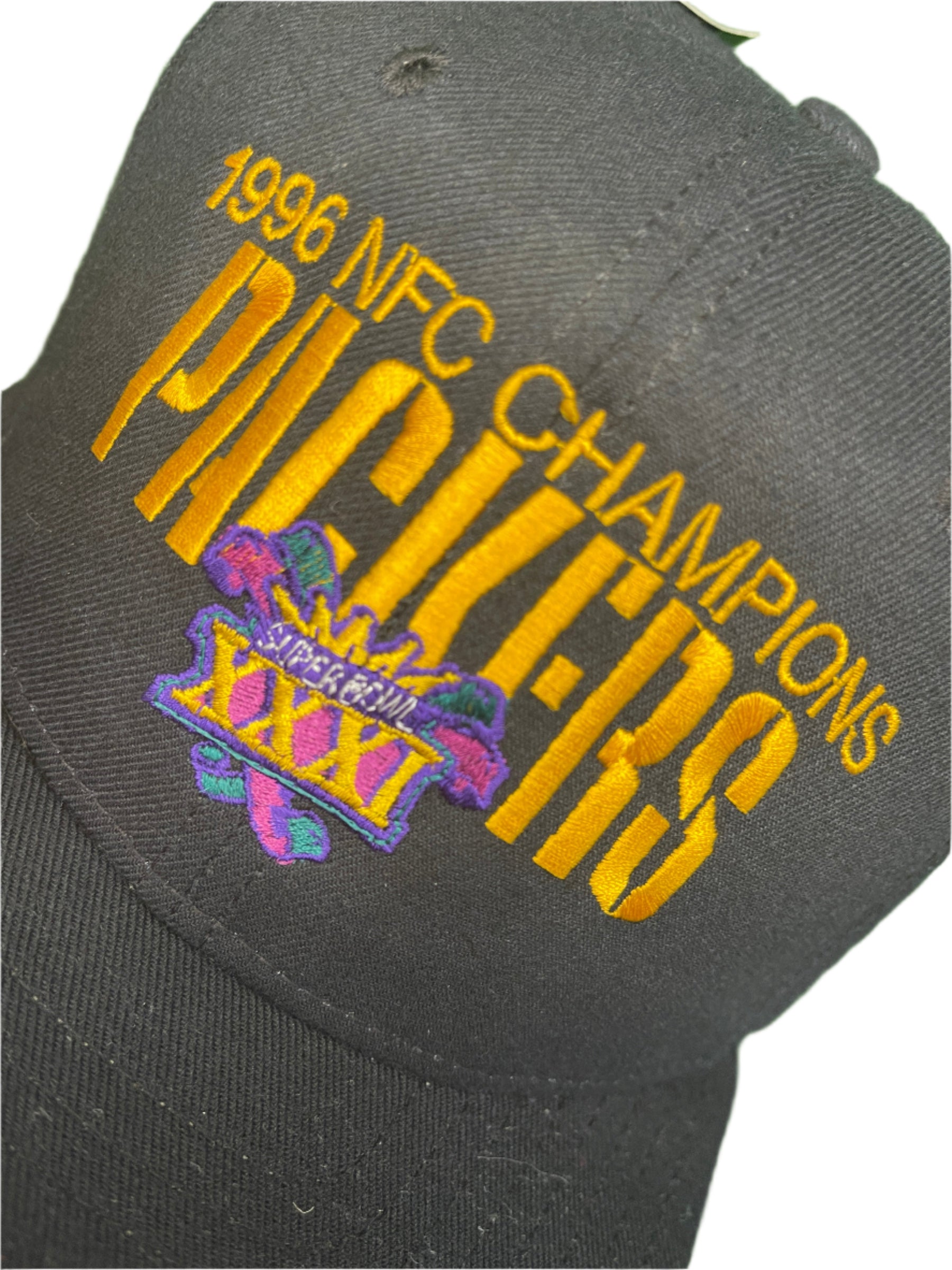 NFL Green Bay Packers VTG New Era 1996 NFC Champions Snapback Cap/Hat M/L NWT