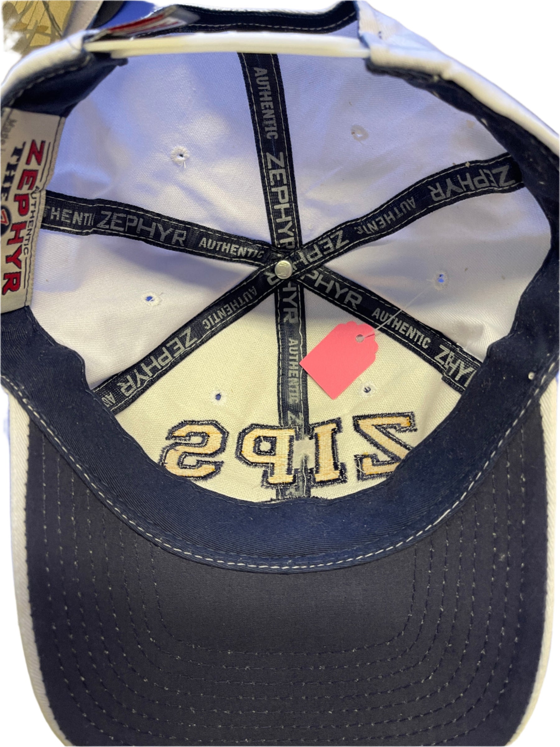NCAA Akron Zips Zephyr Hat/Cap White Snapback OSFA NWOT