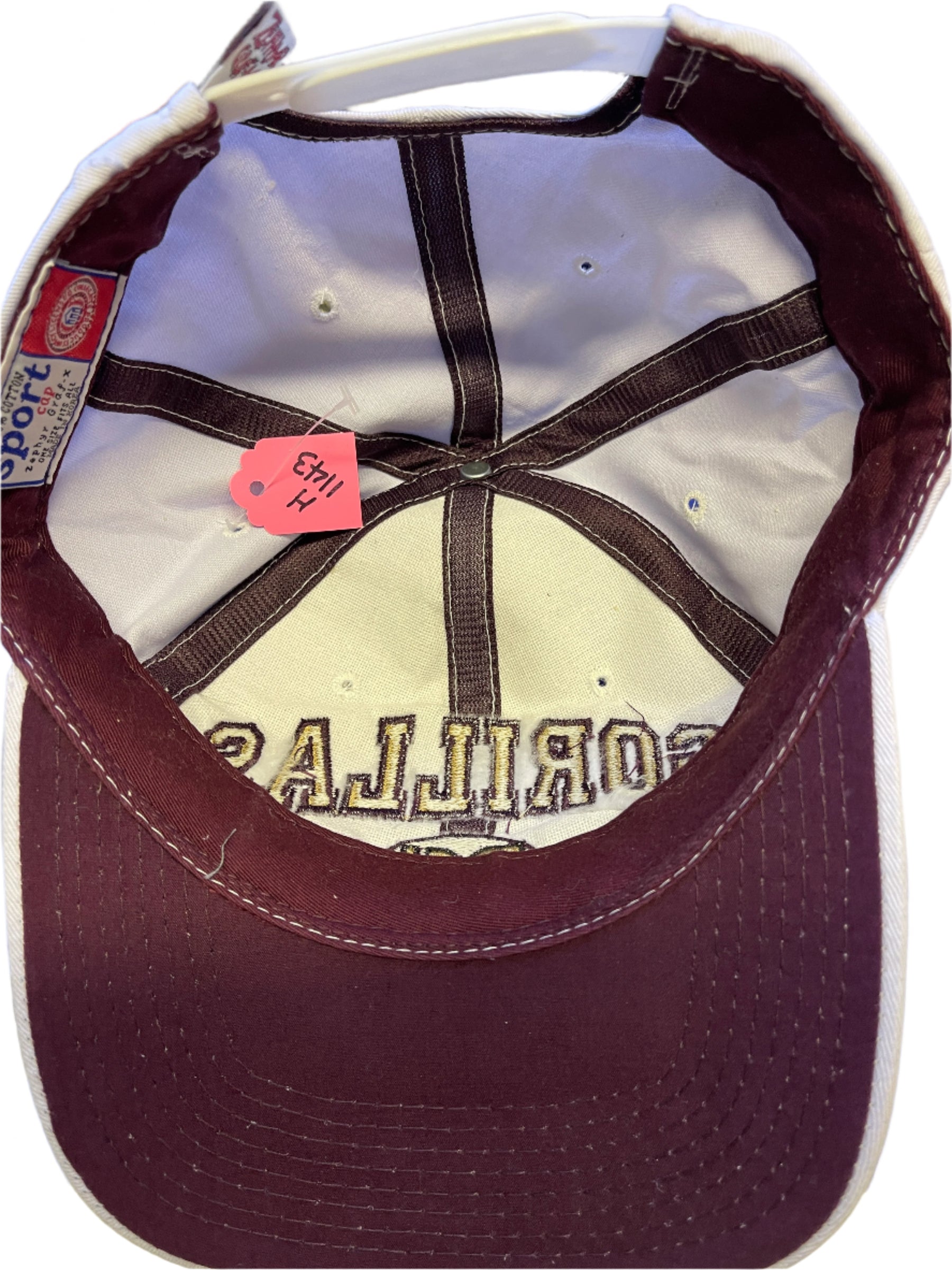 NCAA Pittsburg State Gorillas Zephyr Hat/Cap White Snapback OSFA NWOT