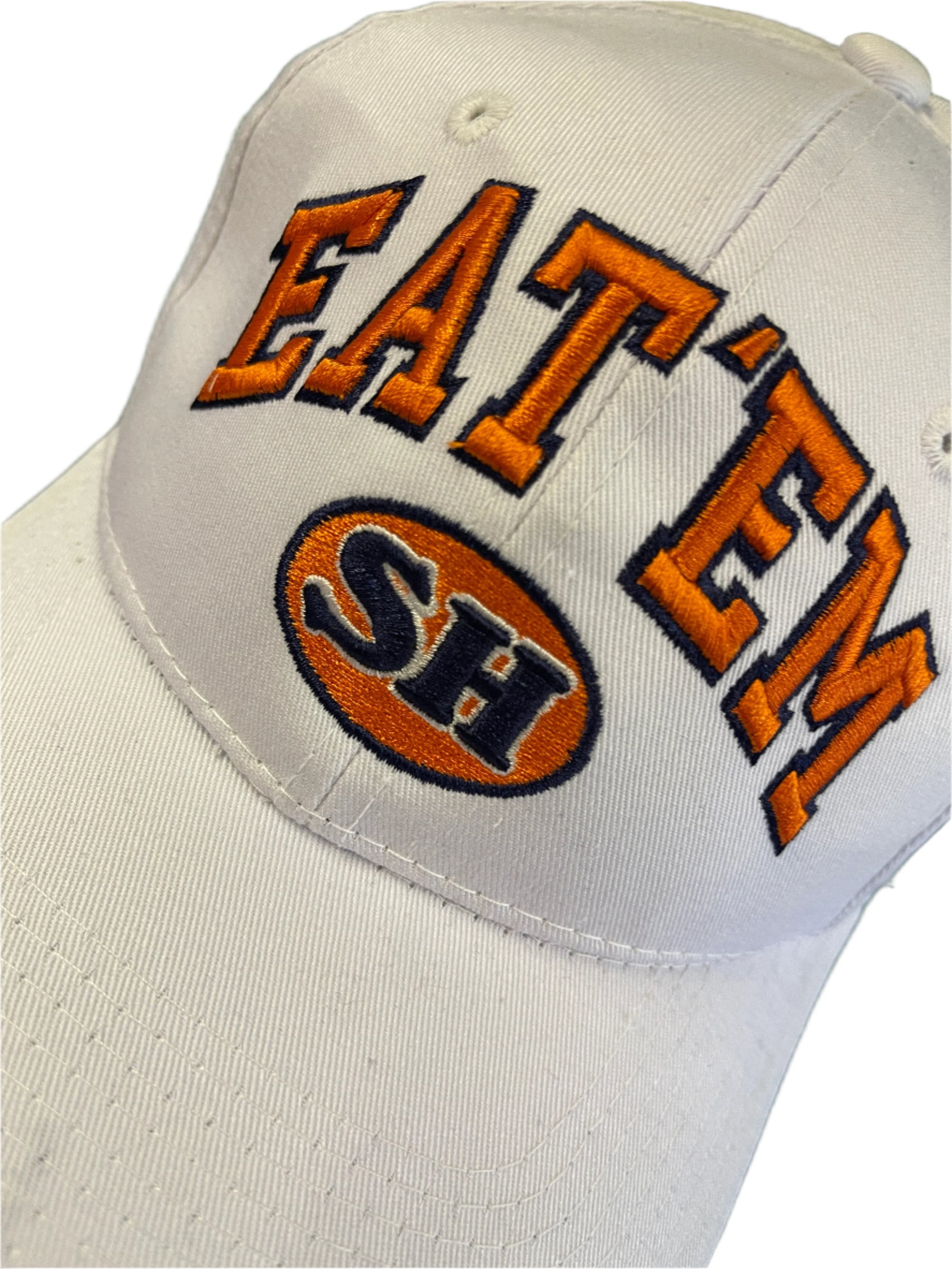 NCAA Sam Houston State Bearkats Eat 'Em Zephyr Hat/Cap White Snapback OSFA NWT