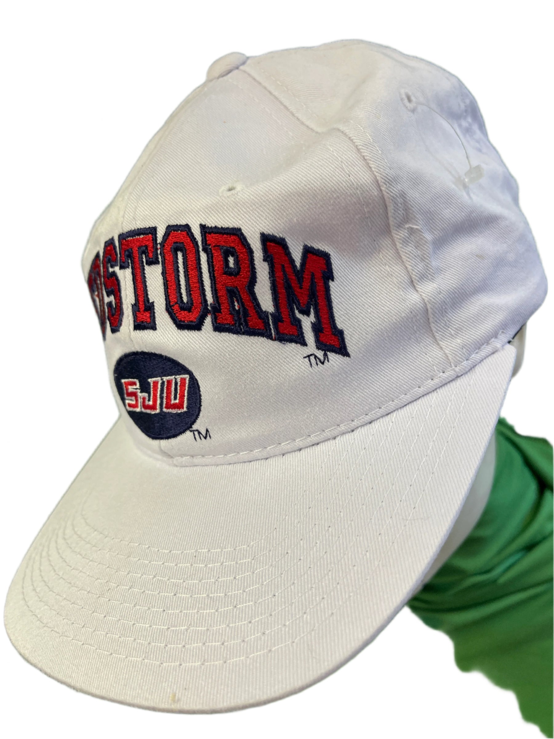 NCAA St Johns Red Storm Zephyr Hat/Cap White Snapback OSFA NWOT