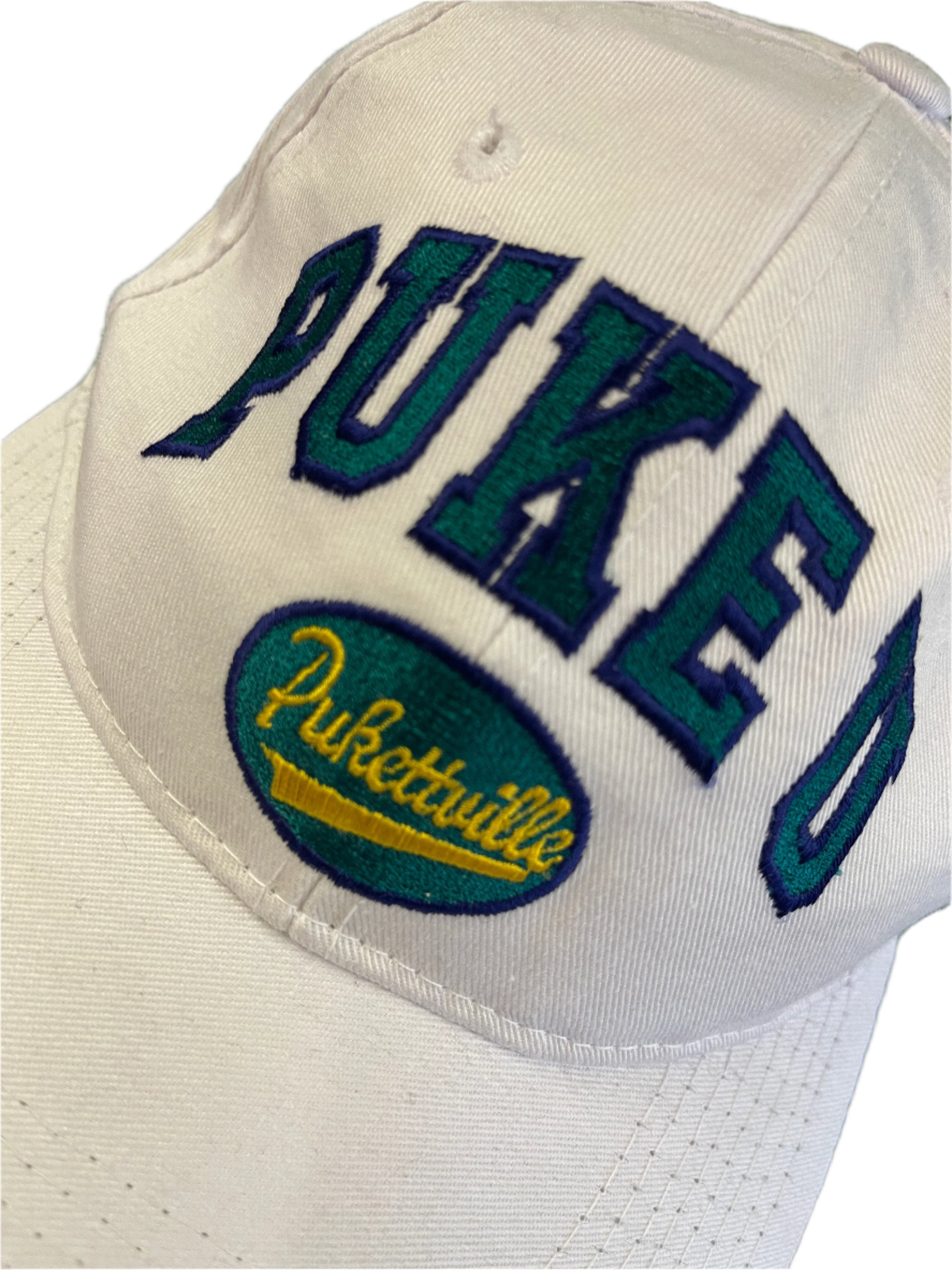 Fun Joke Parody Puke U Zephyr American Baseball Hat/Cap White Snapback OSFA NWOT