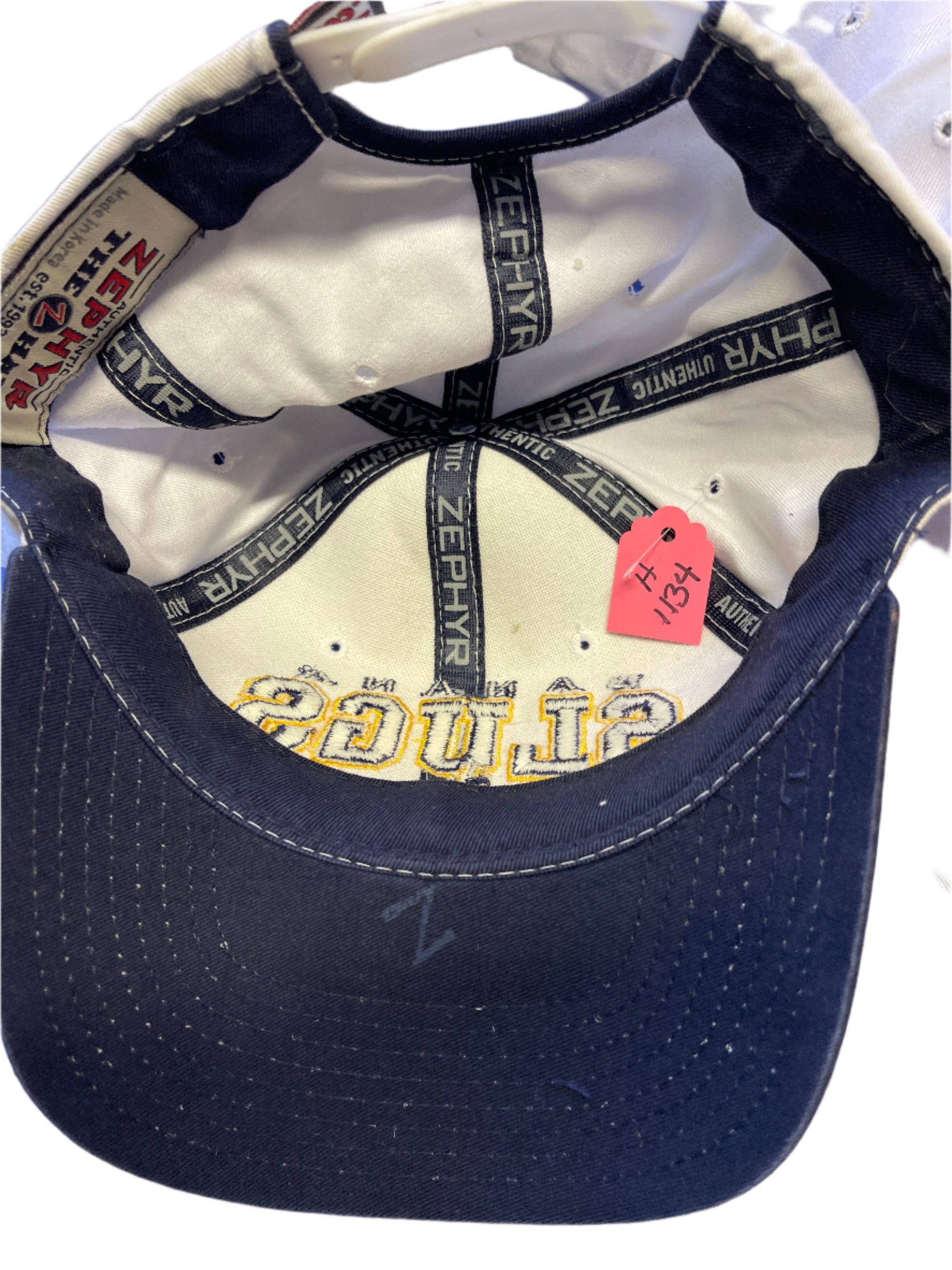 NCAA UC Santa Cruz Banana Slugs Zephyr Hat/Cap White Snapback OSFA NWOT