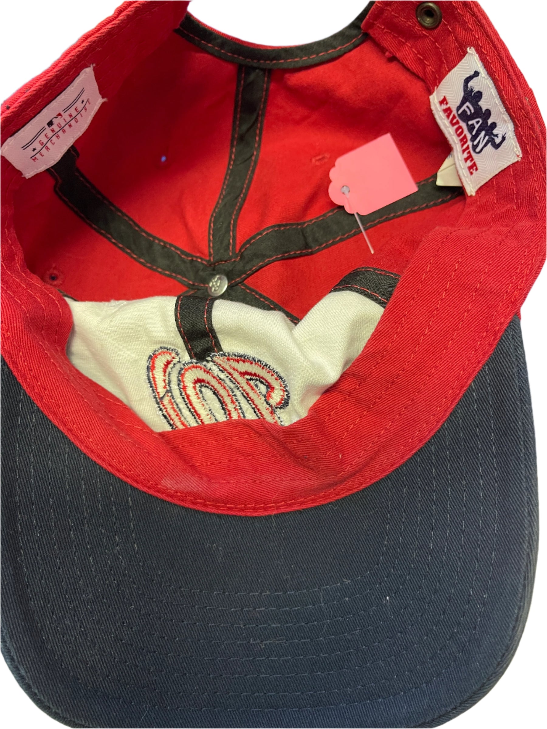 MLB Washington Nationals Fan Favorite Colour Blocked Baseball Hat/Cap Strapback