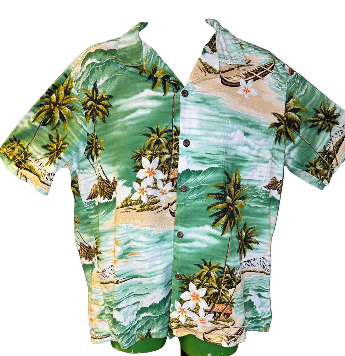 Hawaiian Aloha Shirt Made in Hawaii Men's X-Large