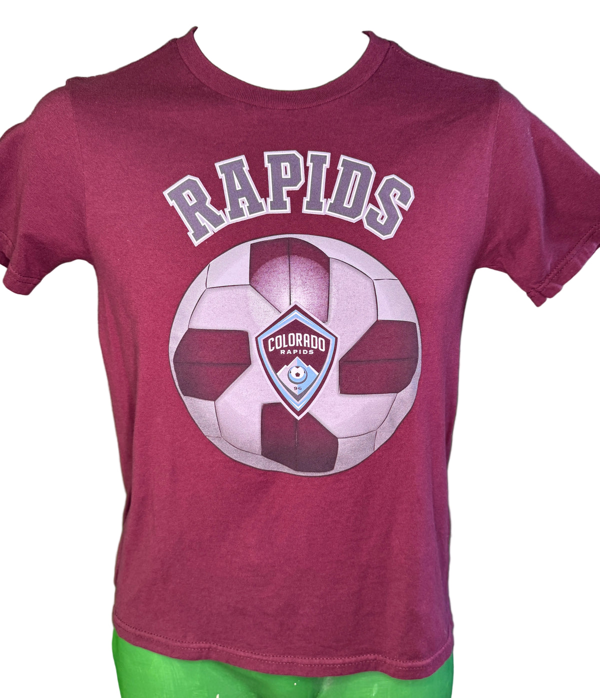 MLS Colorado Rapids 100% Cotton T-Shirt Youth Medium 10-12