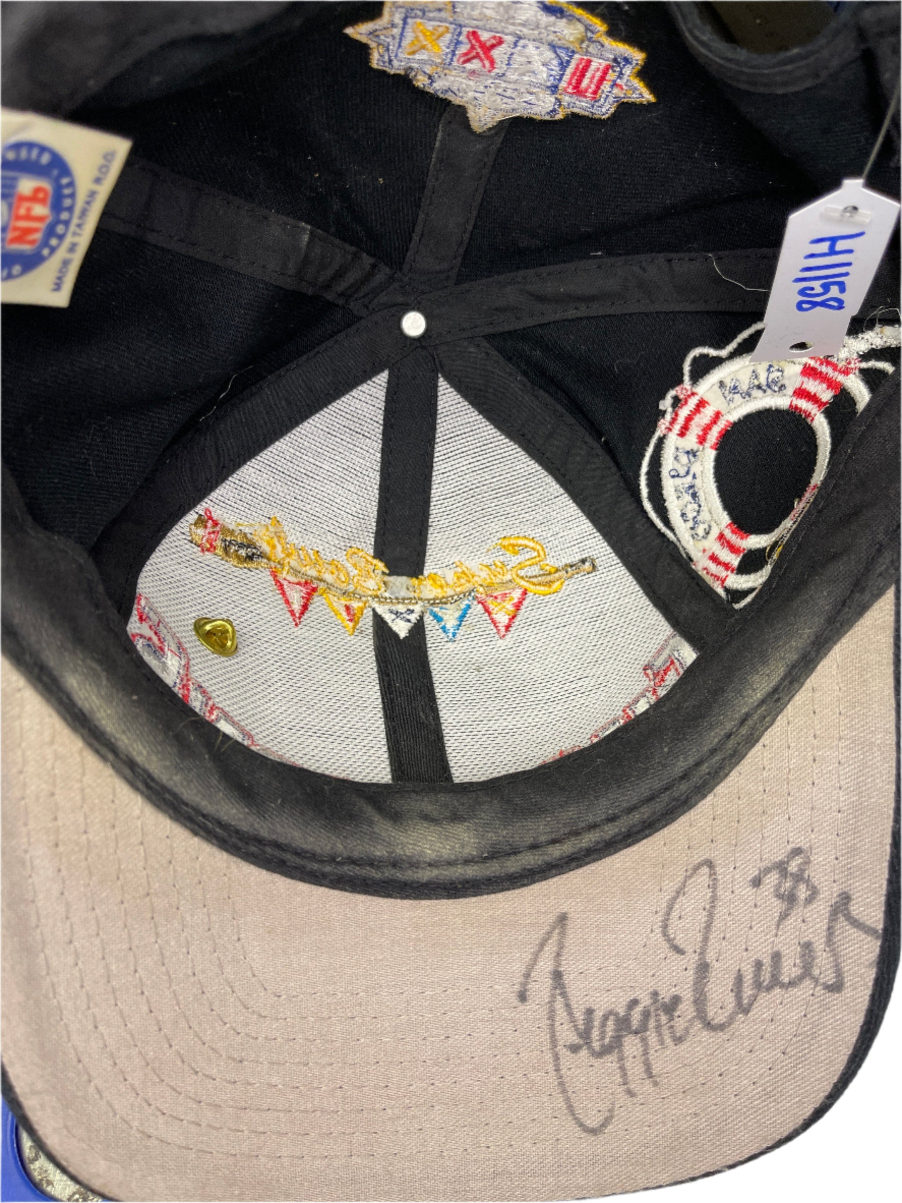 NFL Denver Broncos Signed Super Bowl XXXII Champions Snapback Cap/Hat Adult OSFA