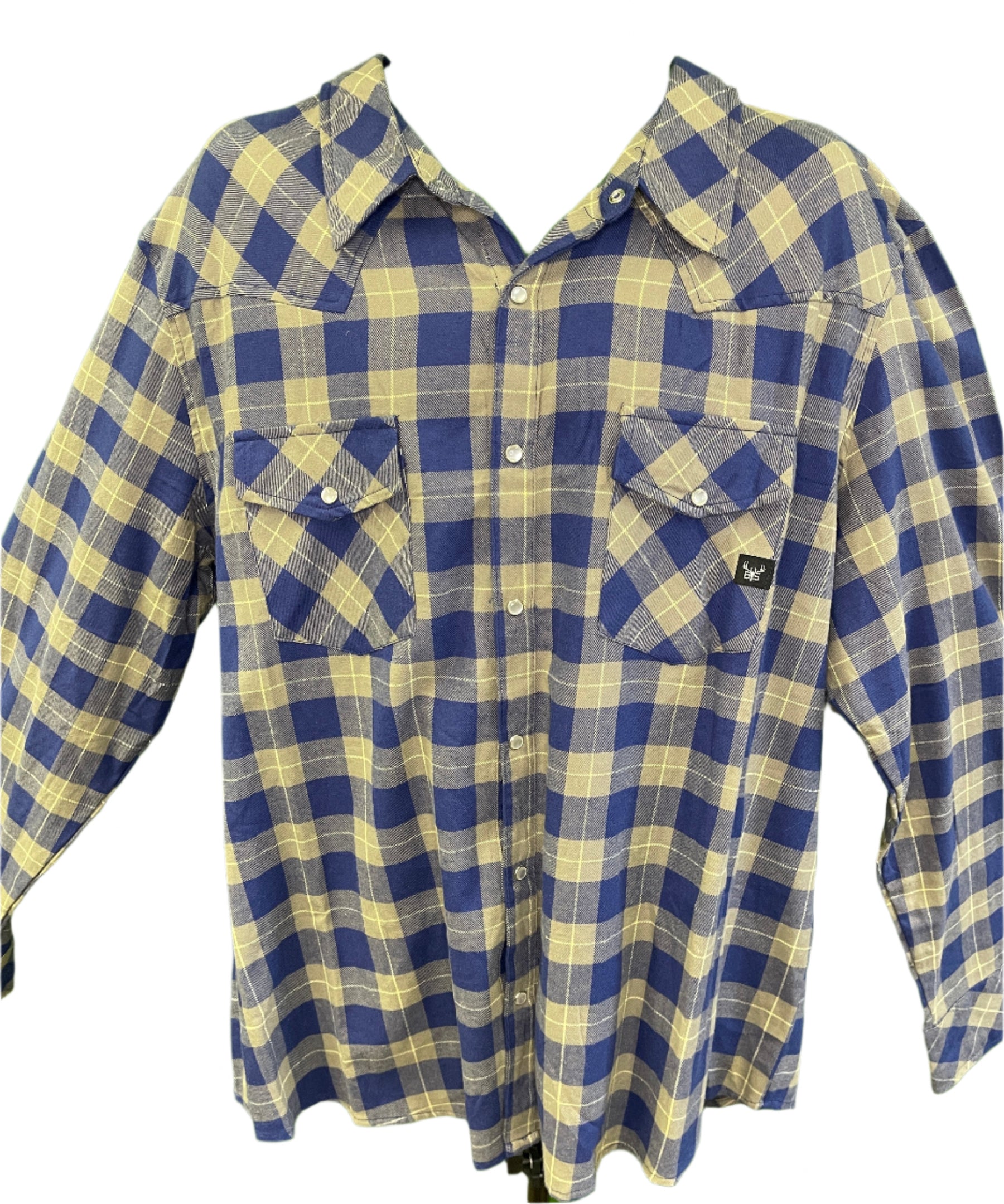 Blake Shelton Ltd Ed Green/Blue Plaid L/S Flannel Shirt Men's 3X-Large