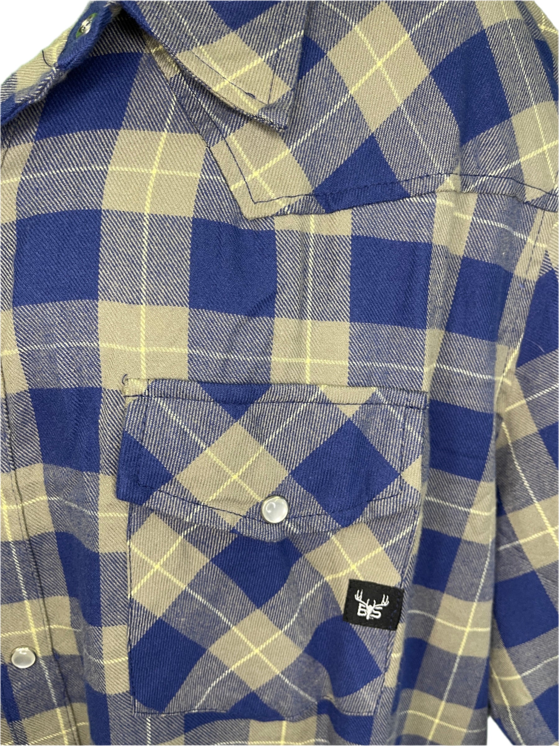Blake Shelton Ltd Ed Green/Blue Plaid L/S Flannel Shirt Men's 3X-Large