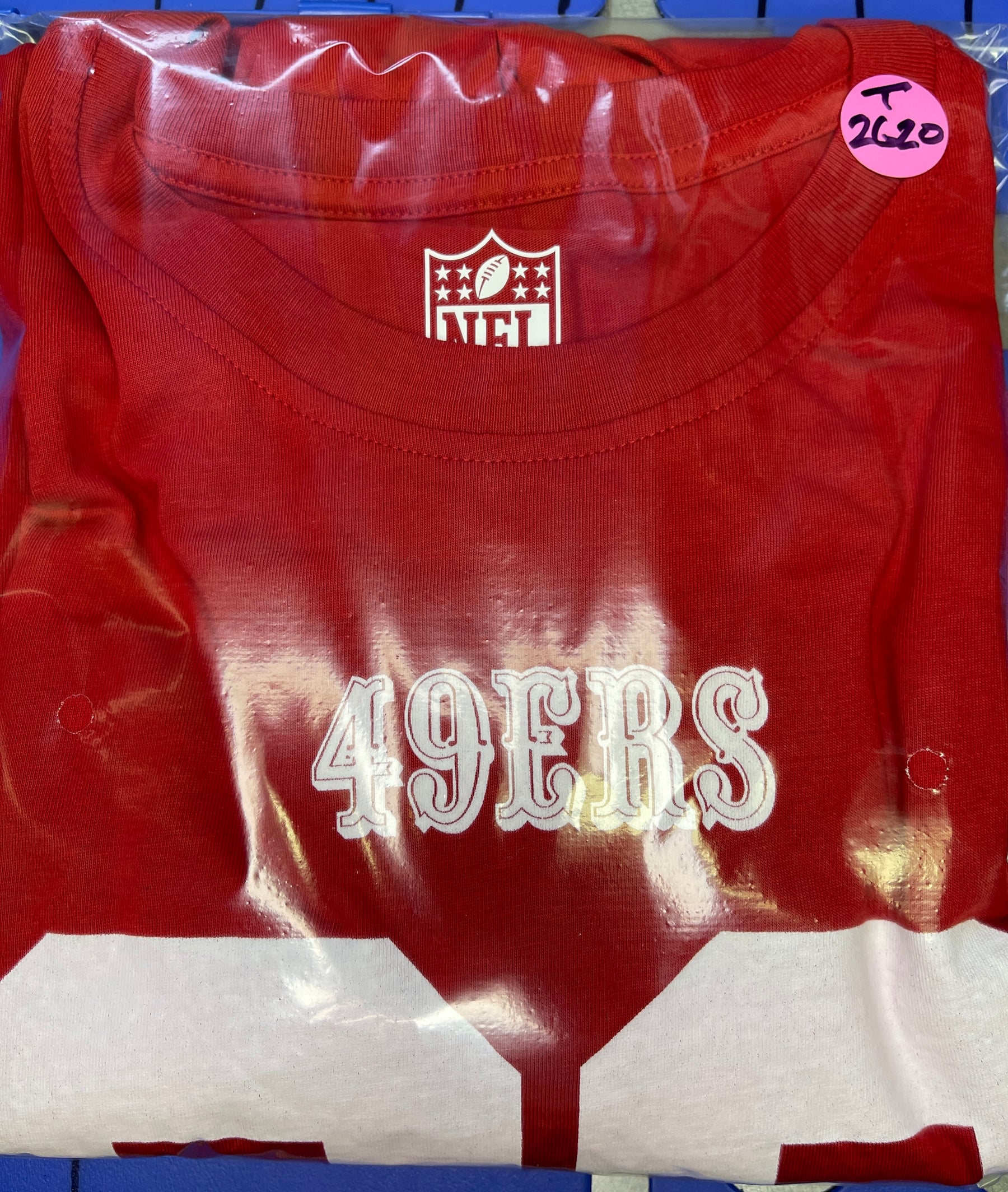 NFL San Francisco 49ers Christian McCaffrey #23 T-Shirt Red Men's Large NWT