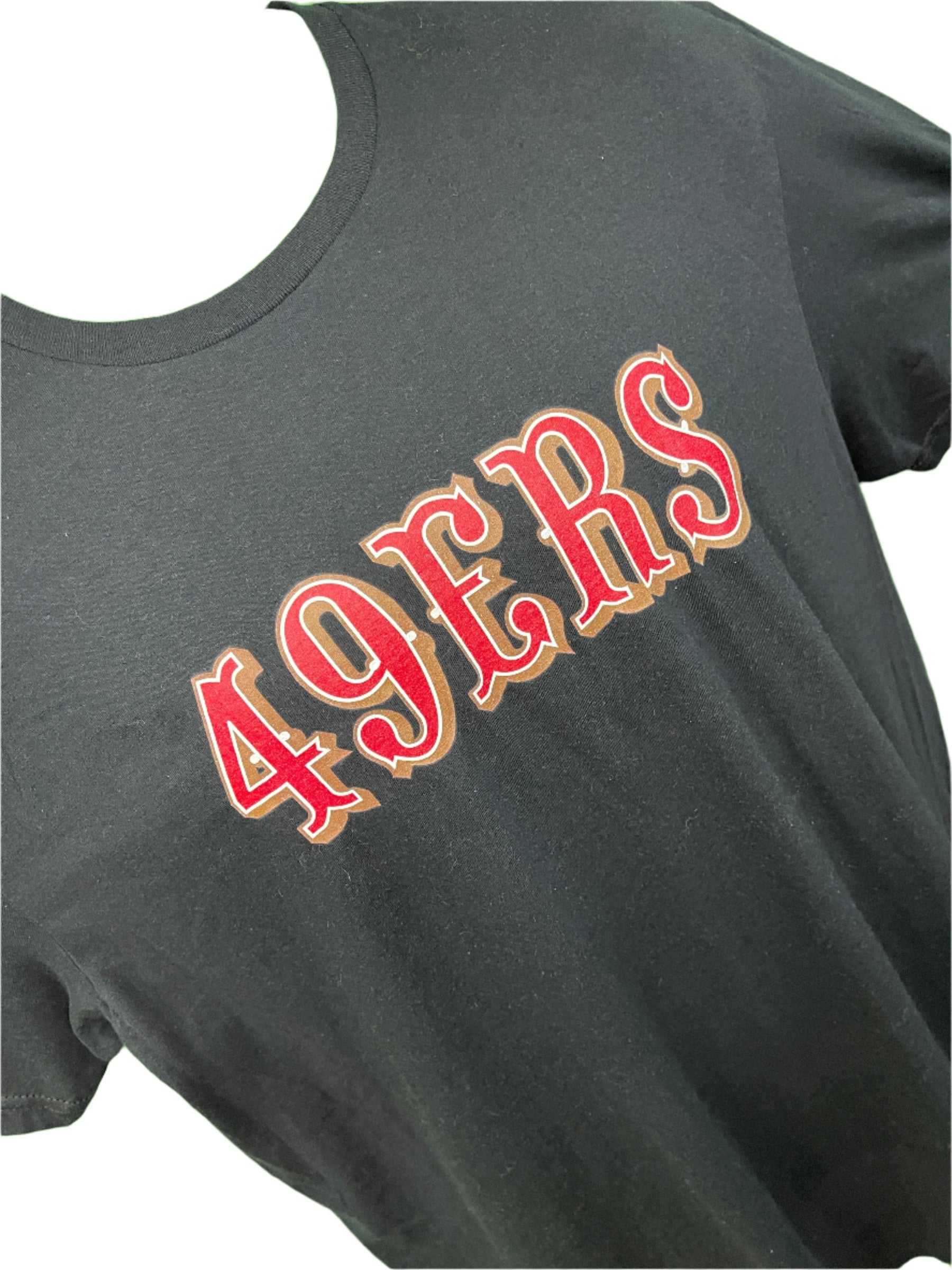 NFL San Francisco 49ers Black Wordmark T-Shirt Men's Large NWT